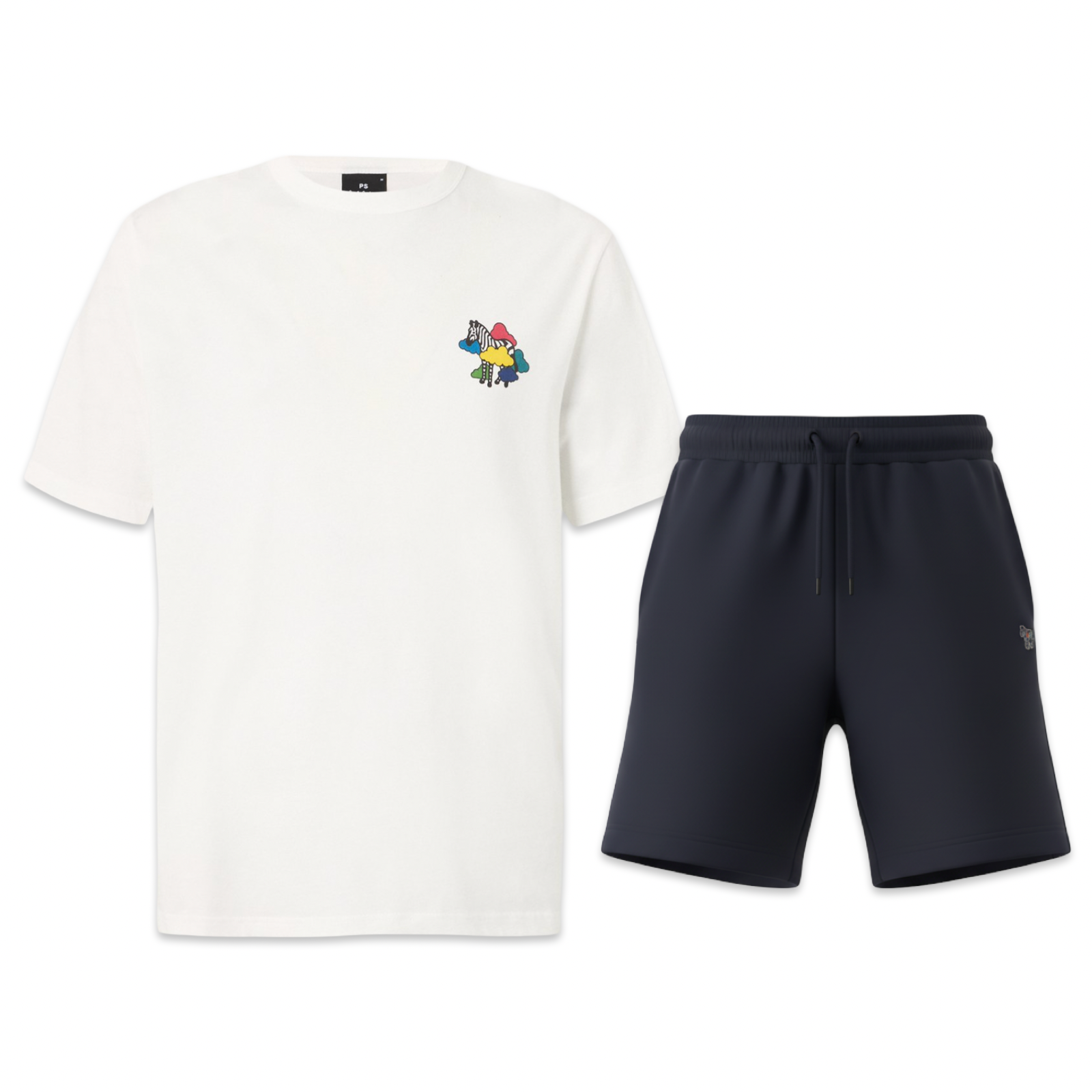Paul Smith Zebra Cotton Set ‘White & Navy’