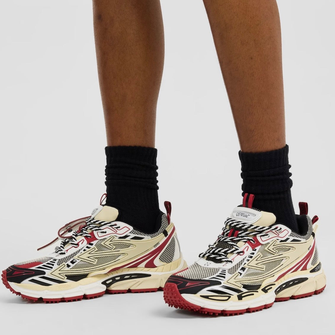 Off-White BRB Sneakers 'White/Red'