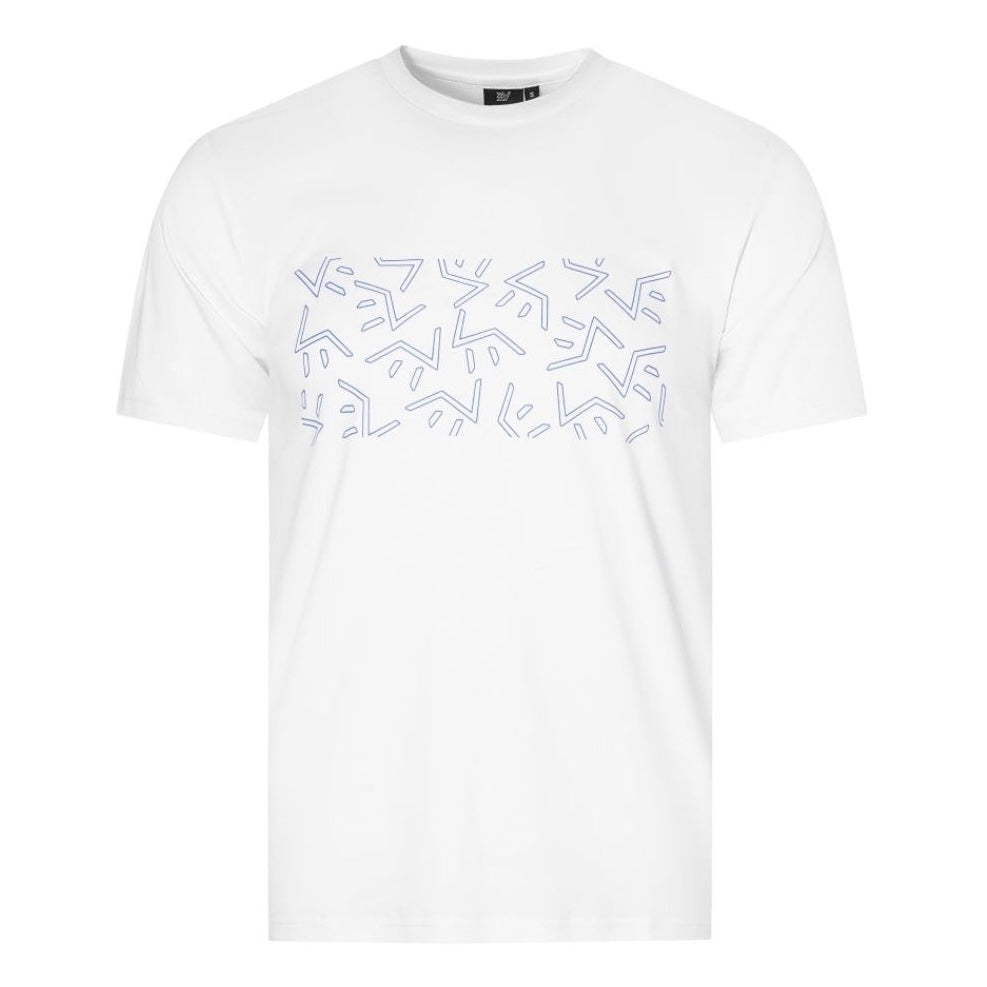 Envi-1 Jumble T-Shirt ’White/Baby Blue’