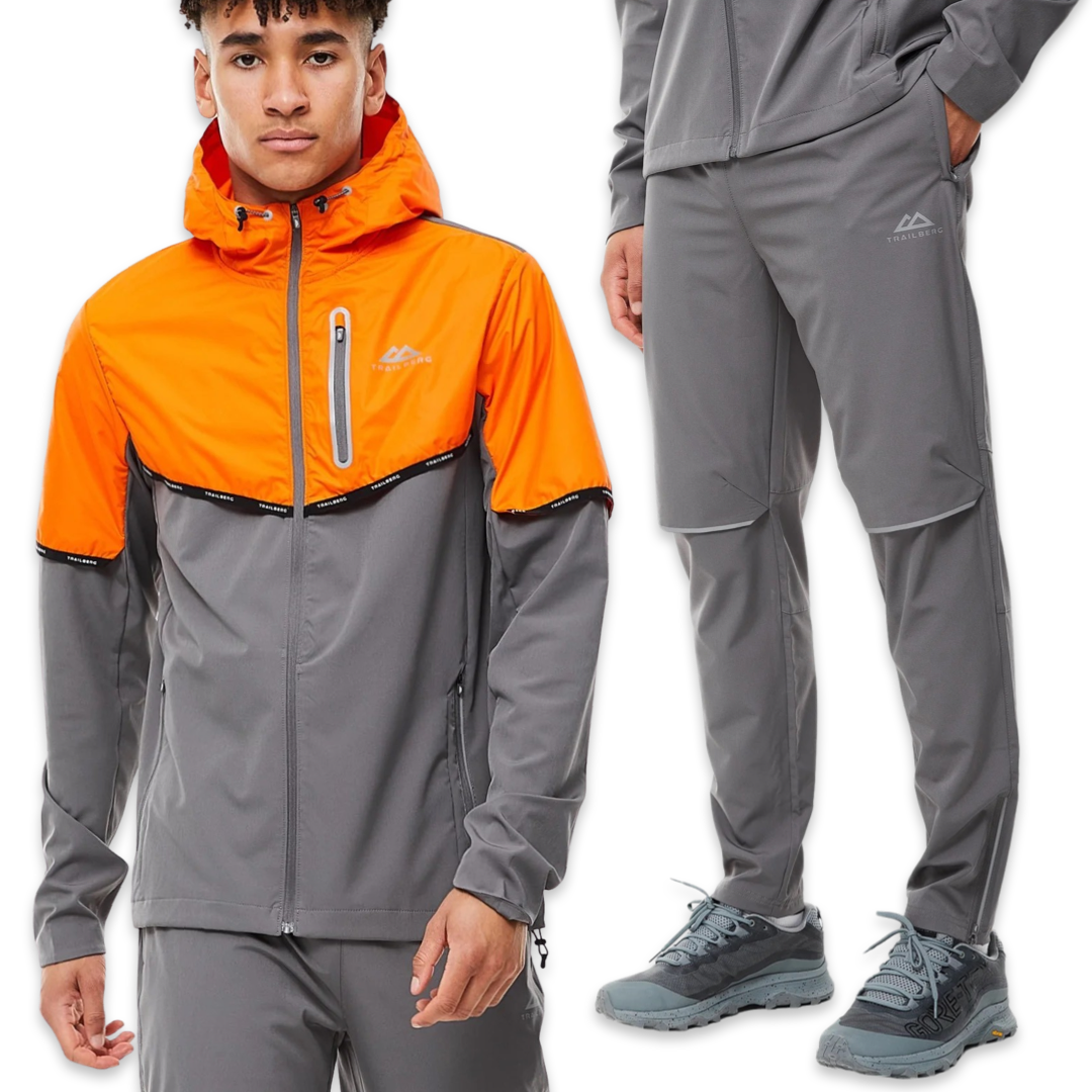 Trailberg Vertigo Tracksuit 'Grey & Orange'