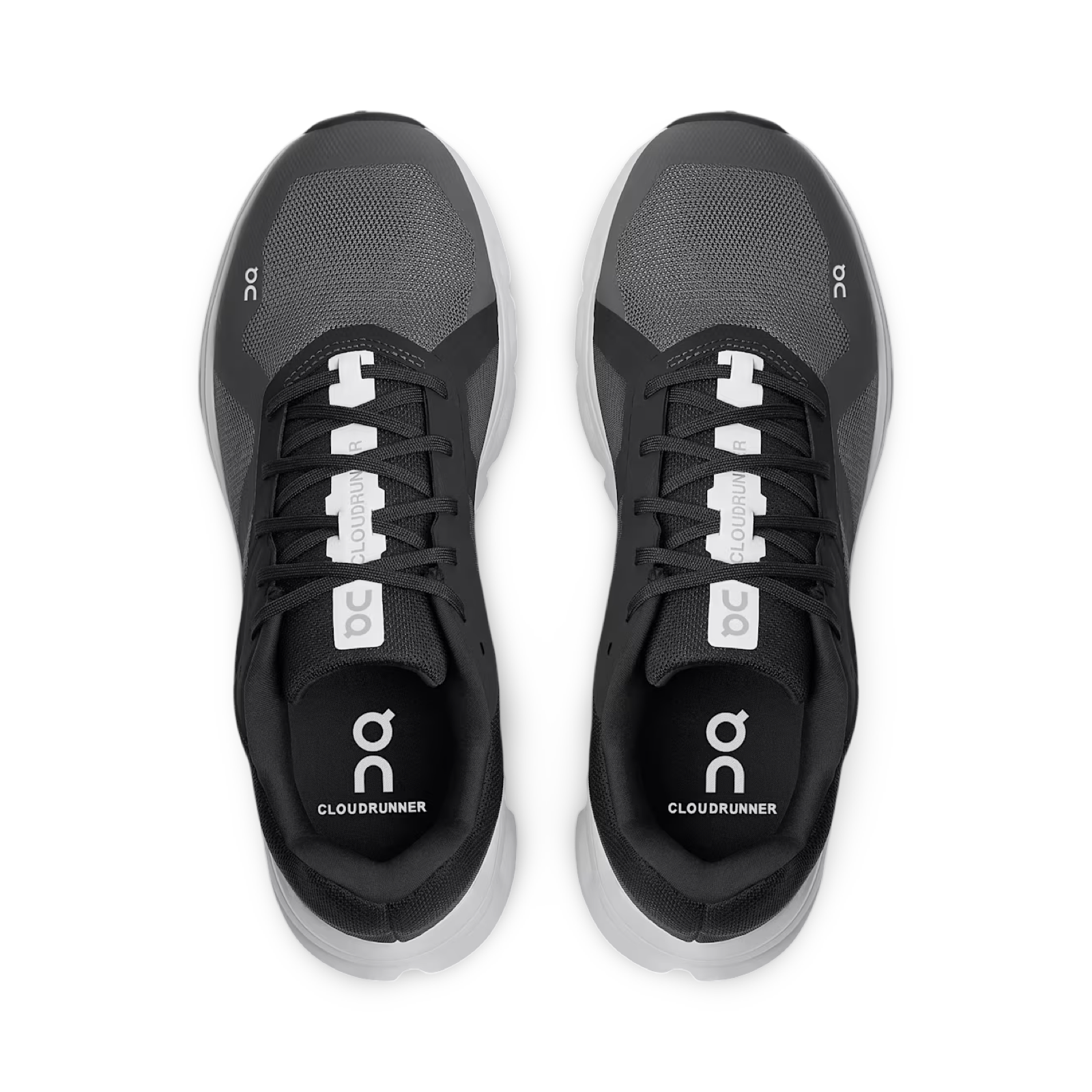 ON Running Cloudrunner Trainers 'Black White' wide