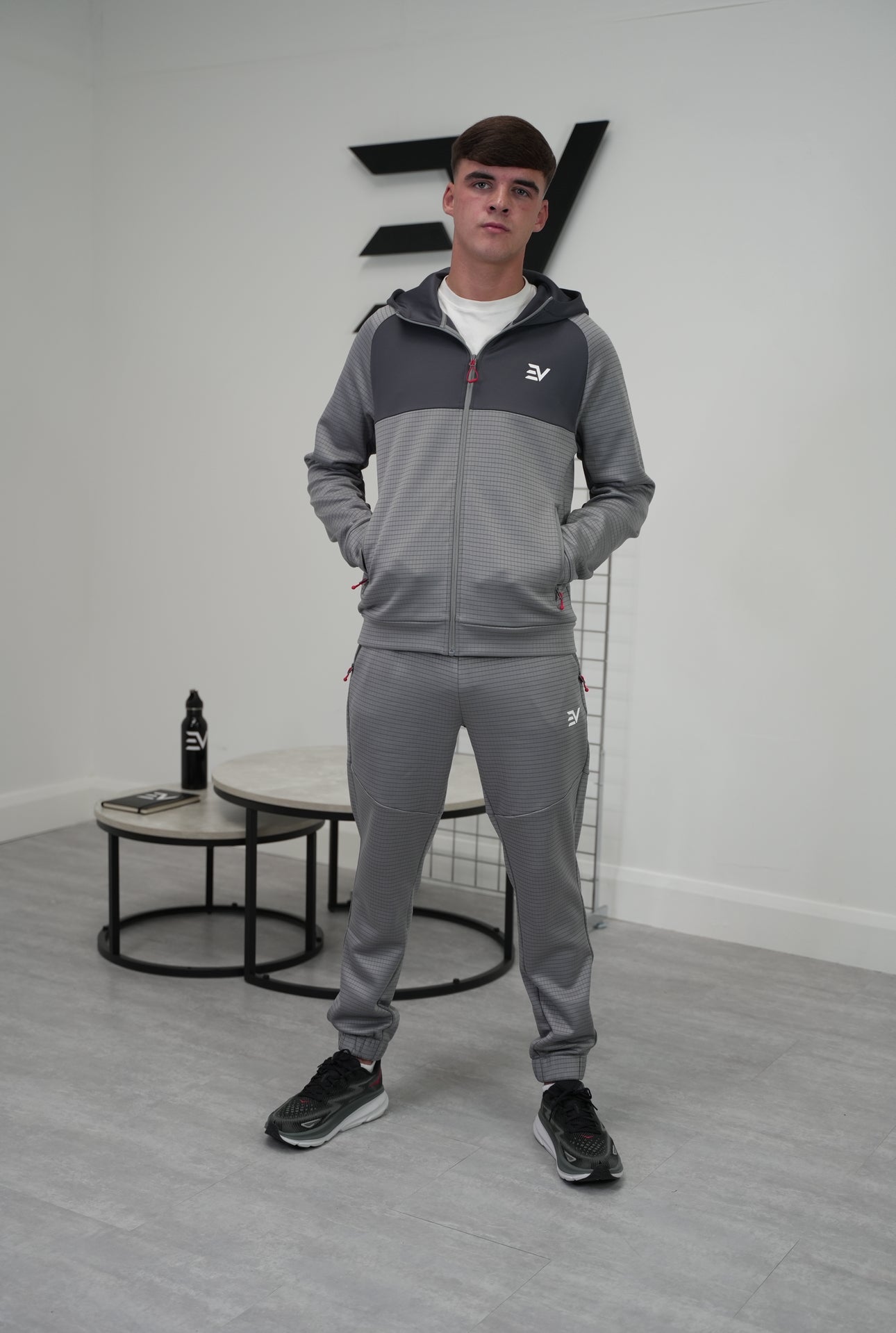 Envi-1 Metric Fleece Pant ‘Dark Grey/Light Grey/Red’