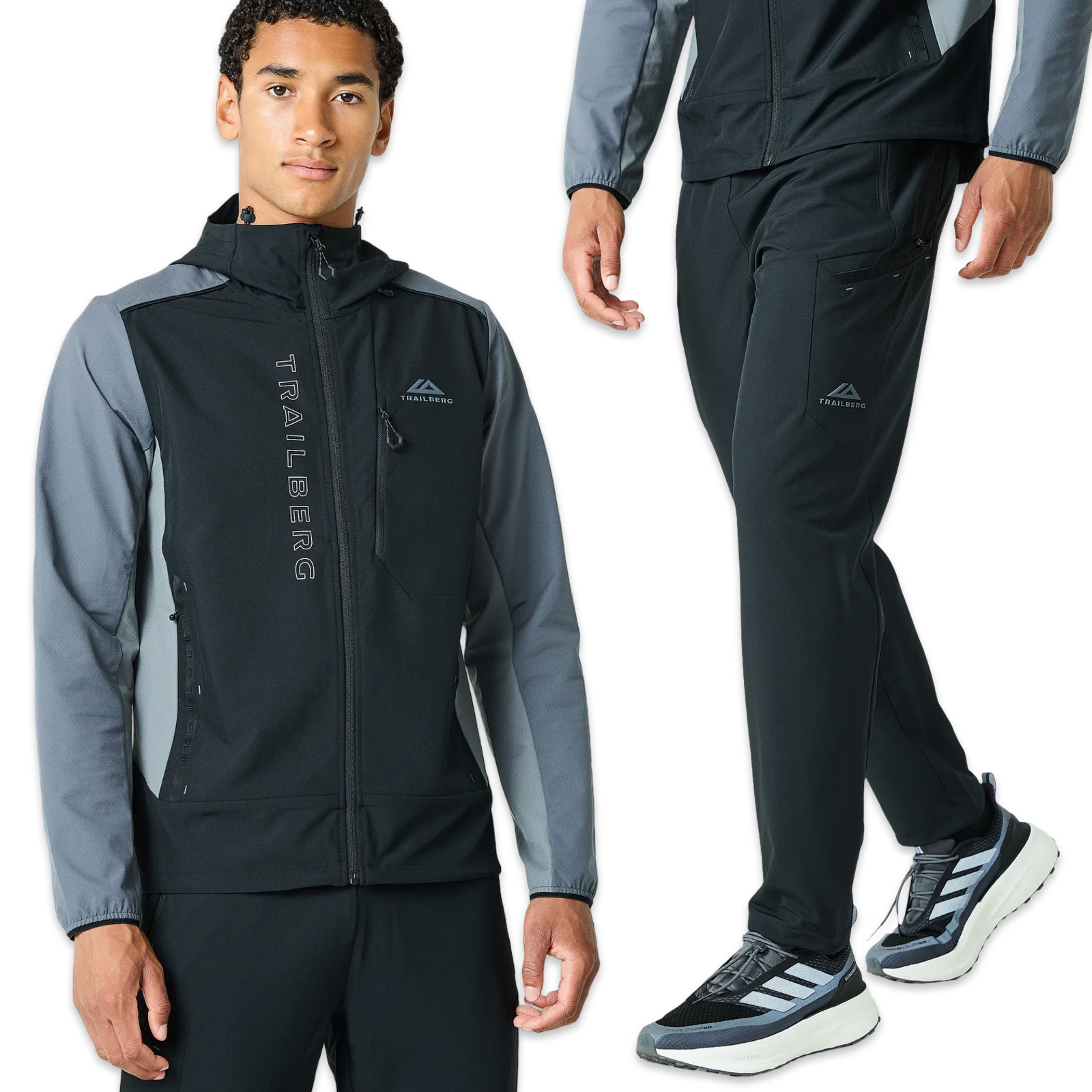 Trailberg Triathlon Tracksuit ‘Black Grey'