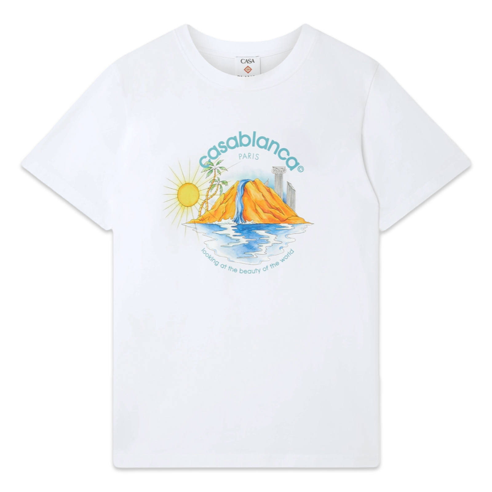 Casablanca Oasis Logo T-Shirt 'White'