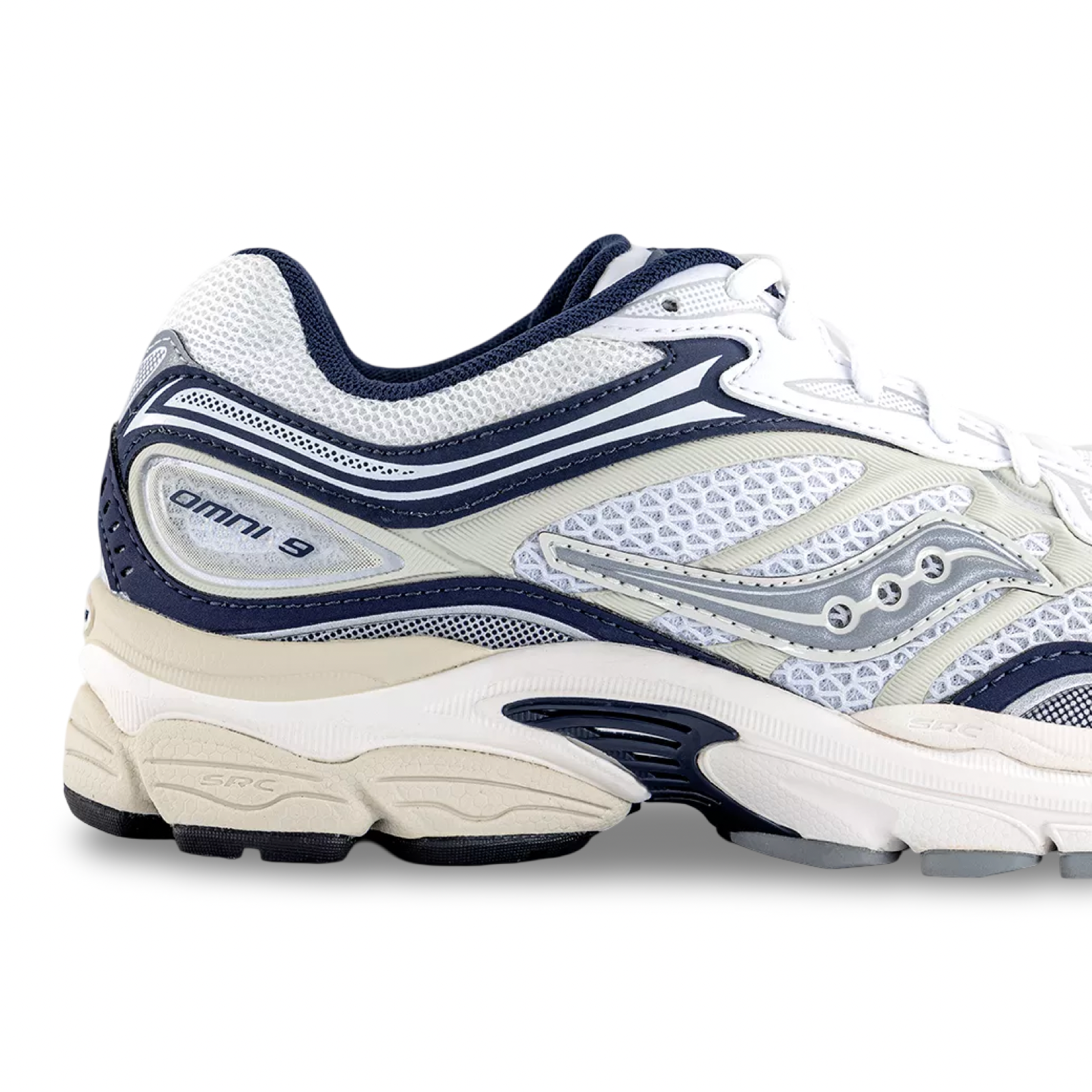 Saucony Progrid Trainers 'White & Navy'