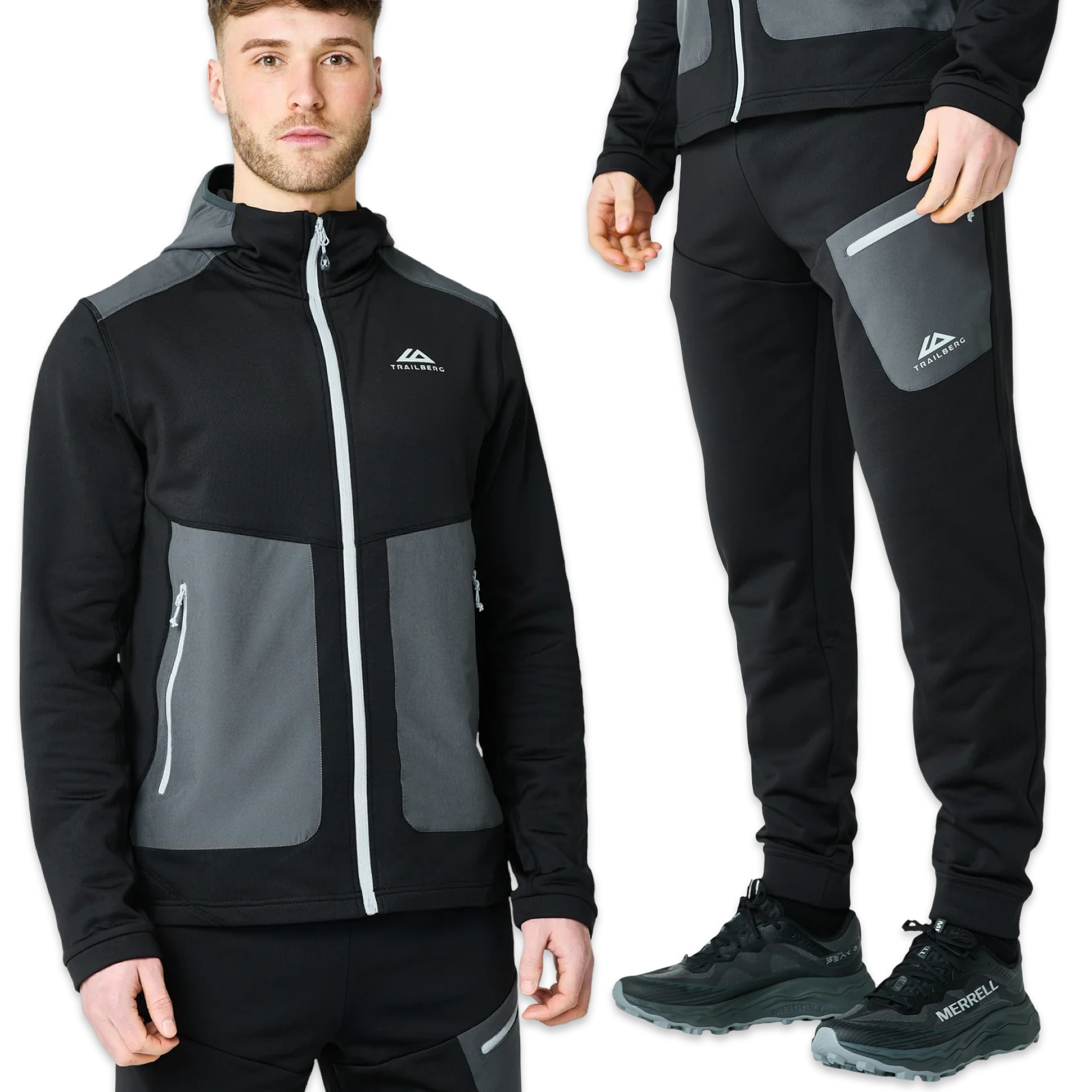 Trailberg Vale Fleece Tracksuit 'Black'