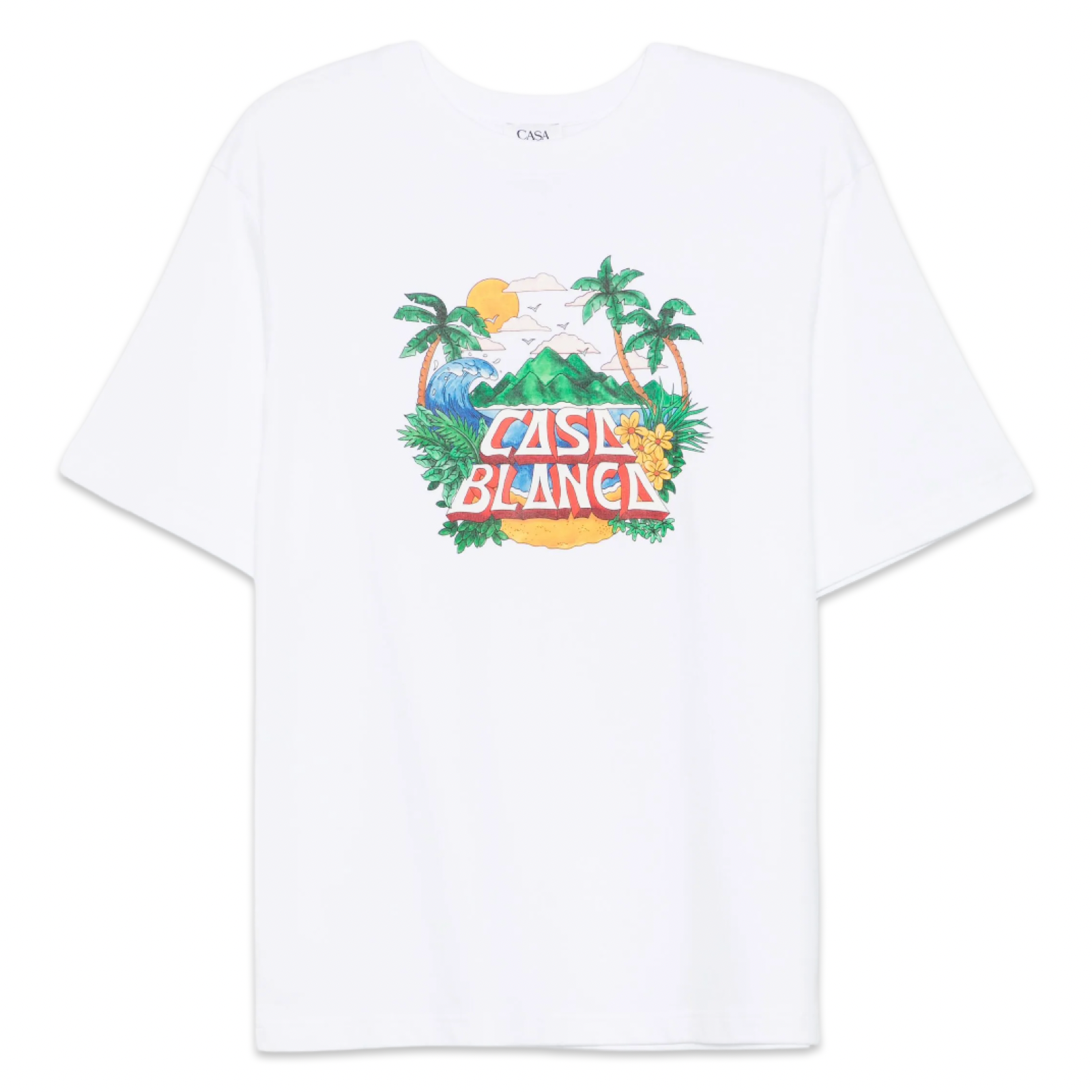 Casablanca Beach Wave Oversized T-Shirt 'White'