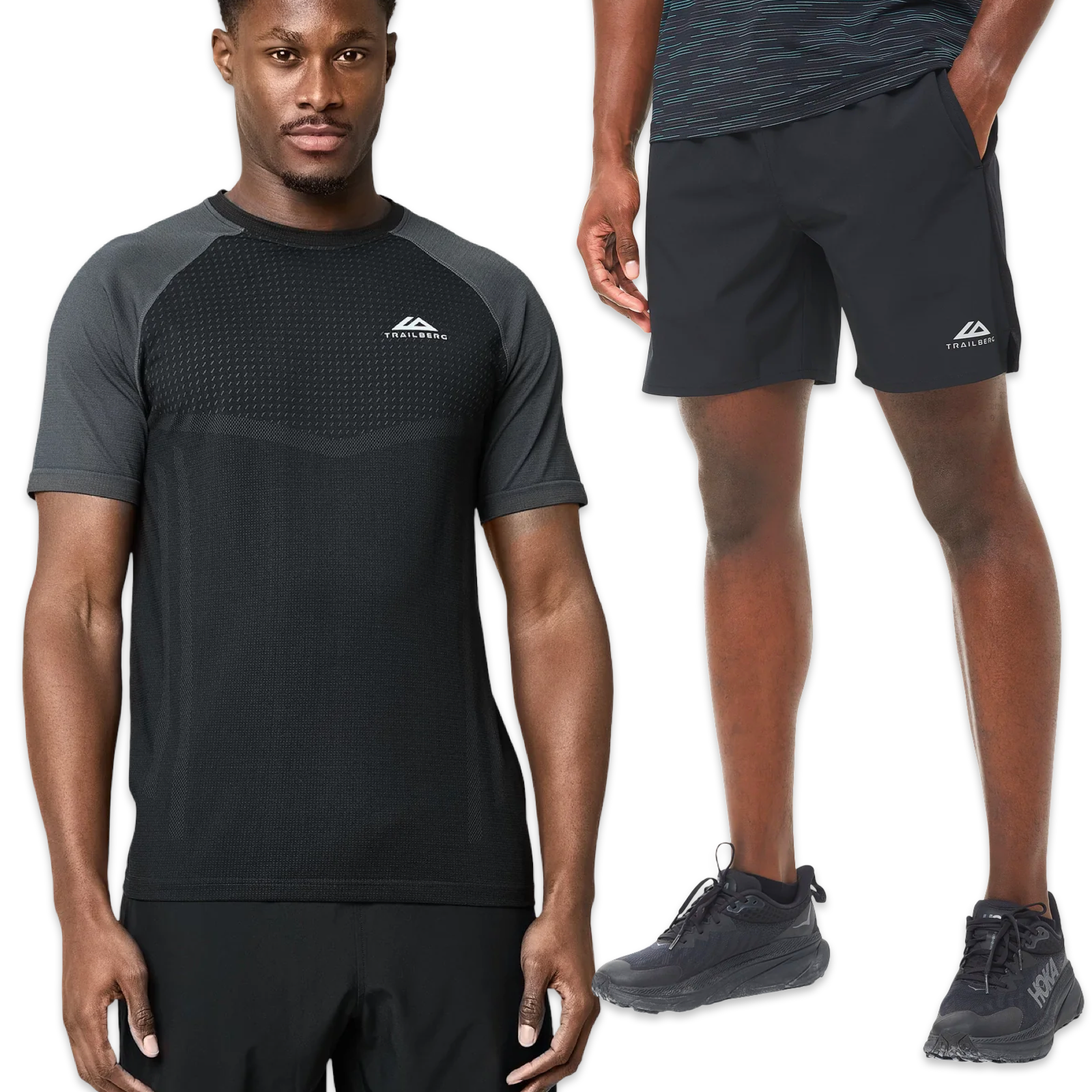 Trailberg Rapid T-Shirt & Shorts Set 'Black'
