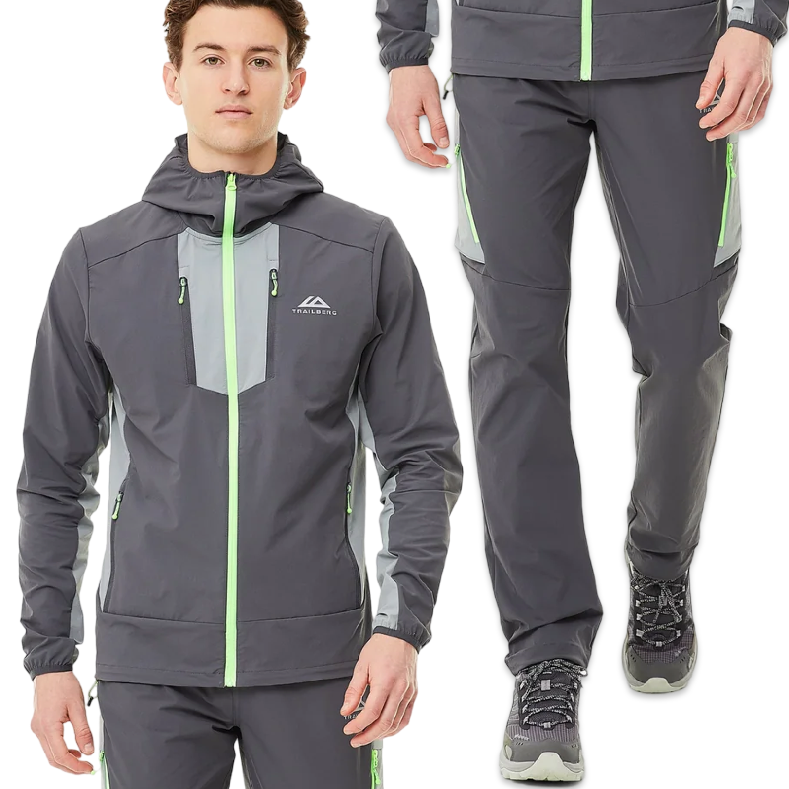 Trailberg Faltenjura Tracksuit 'Grey Volt'