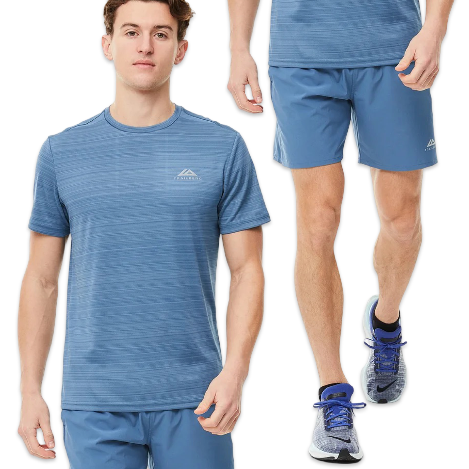 Trailberg Cloud T-Shirt & Shorts Set 'Blue'
