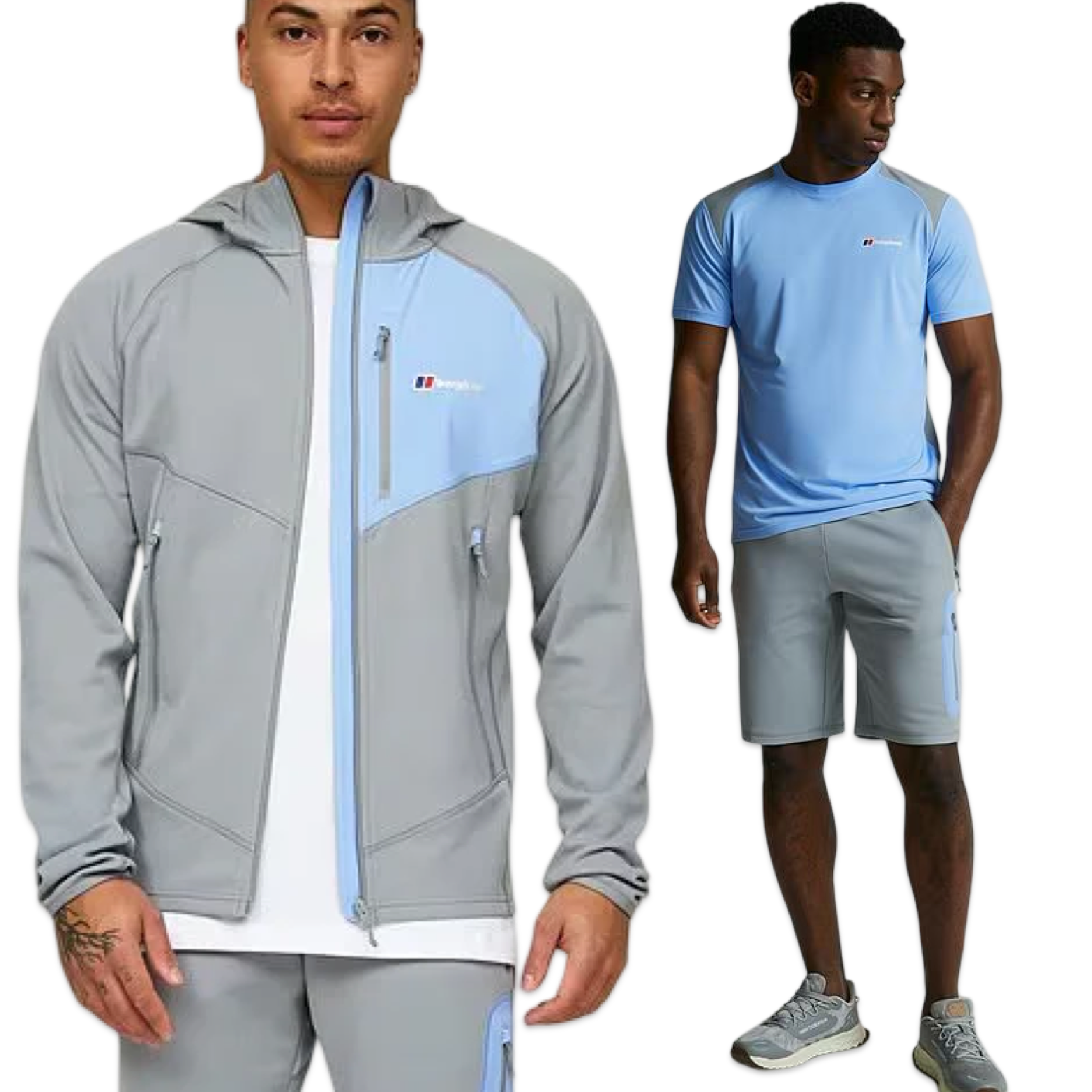 Berghaus Pavey Shorts Set 'Grey & Baby Blue’
