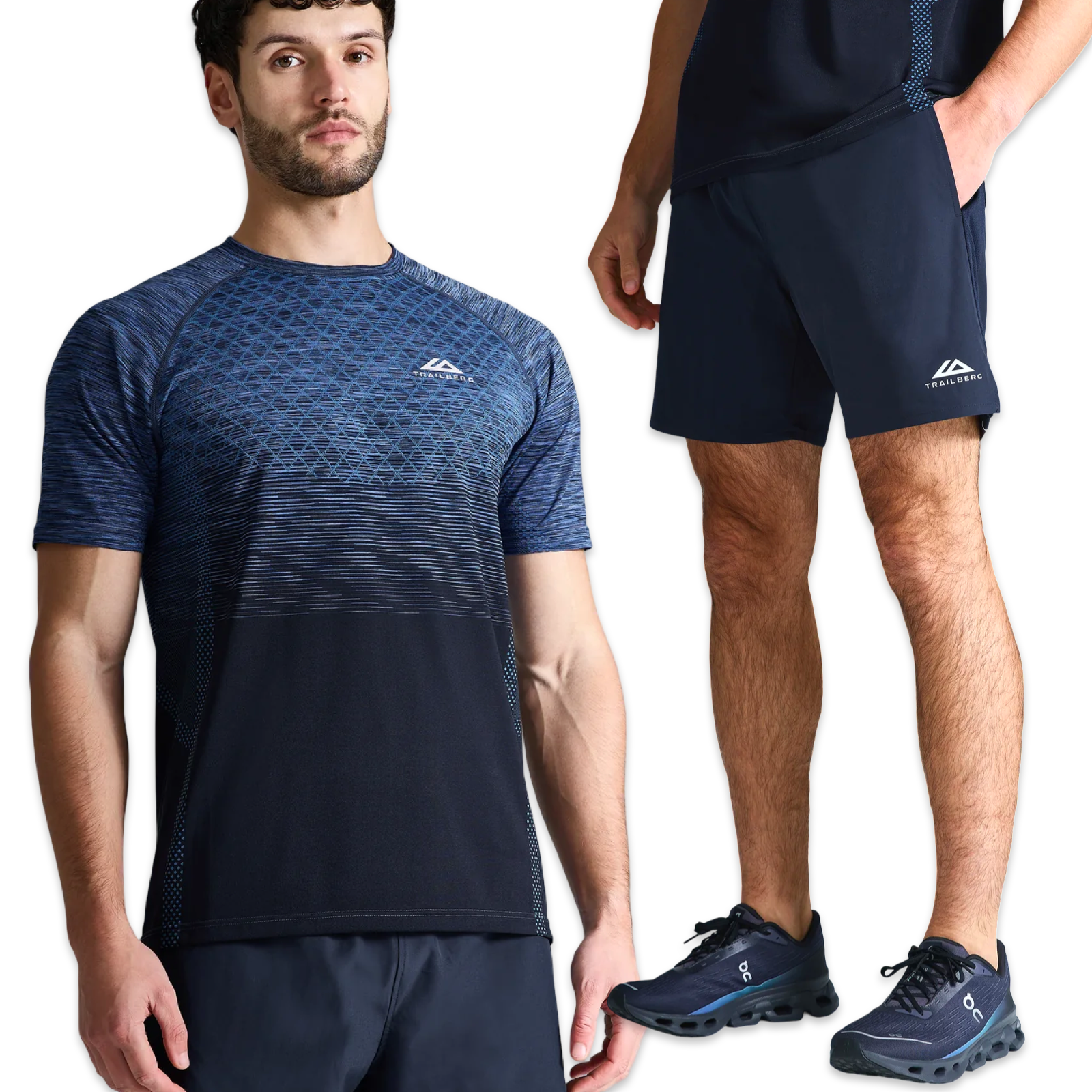 Trailberg Seamless T-Shirt & Shorts Set ‘Ocean Blue’