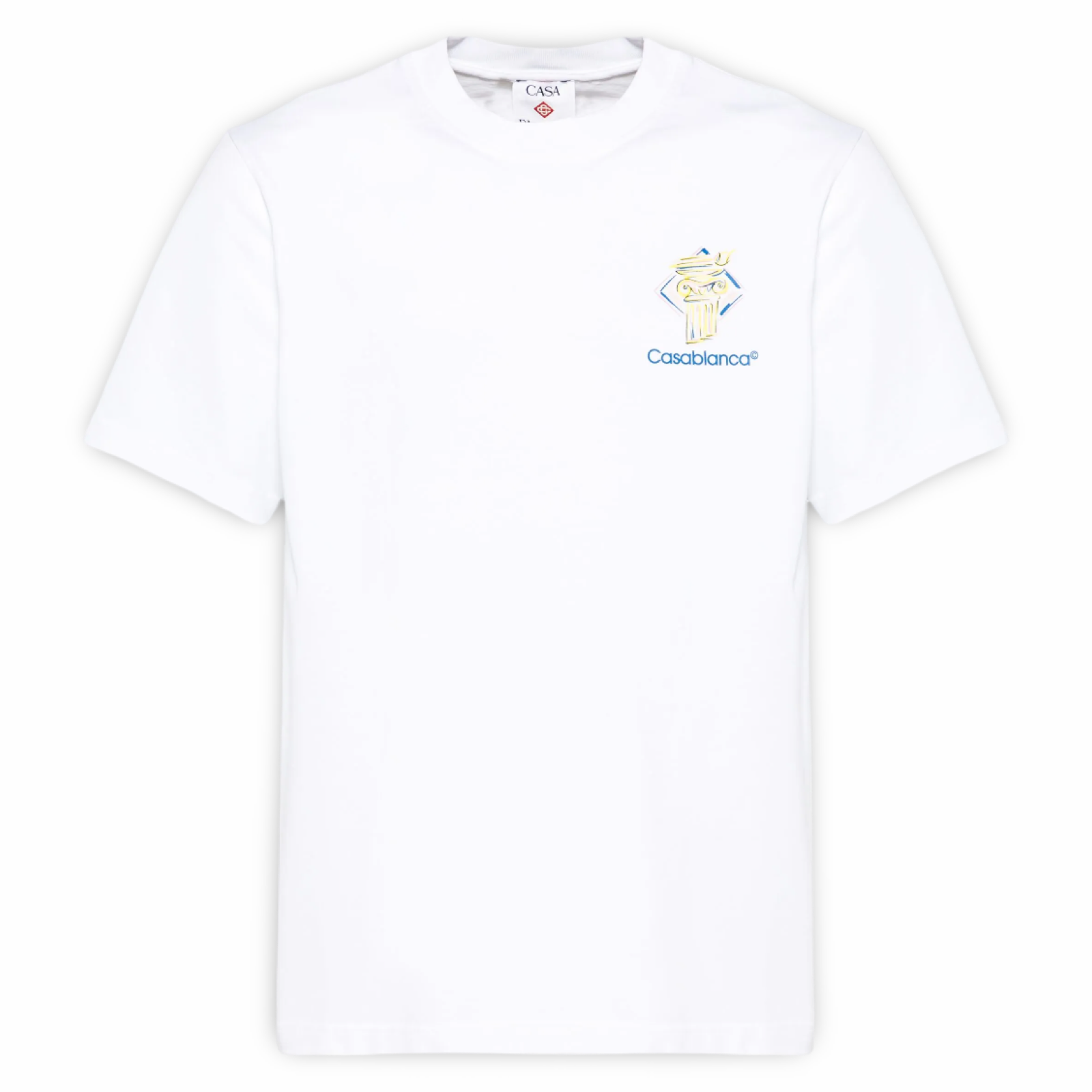 Casablanca Diamond Column T-Shirt 'White'