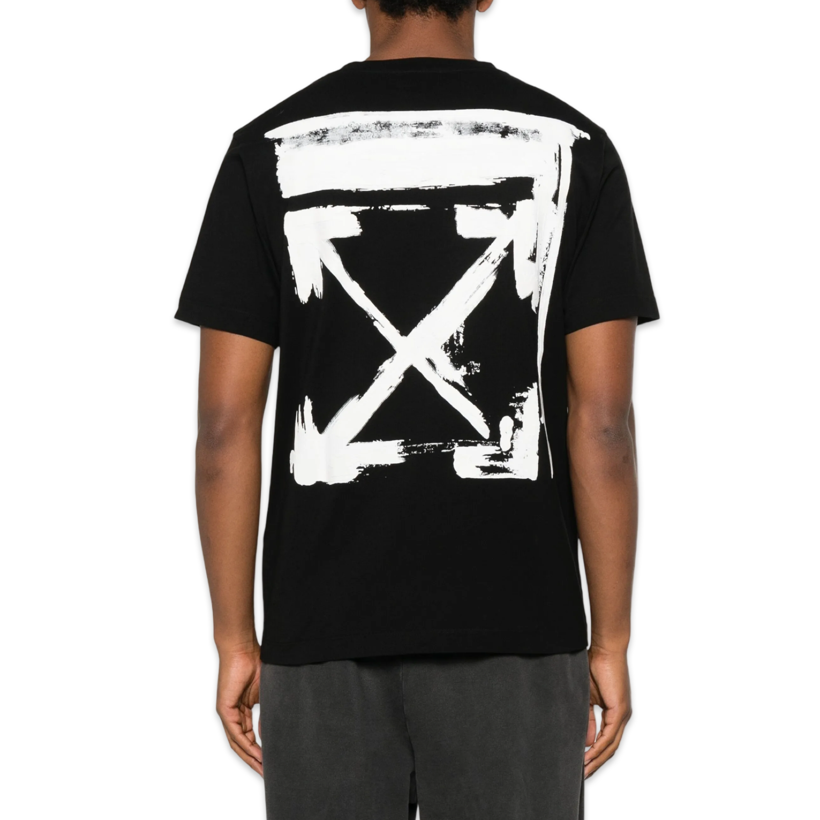 Off-White Smudged Arrow Logo T-Shirt 'Black'