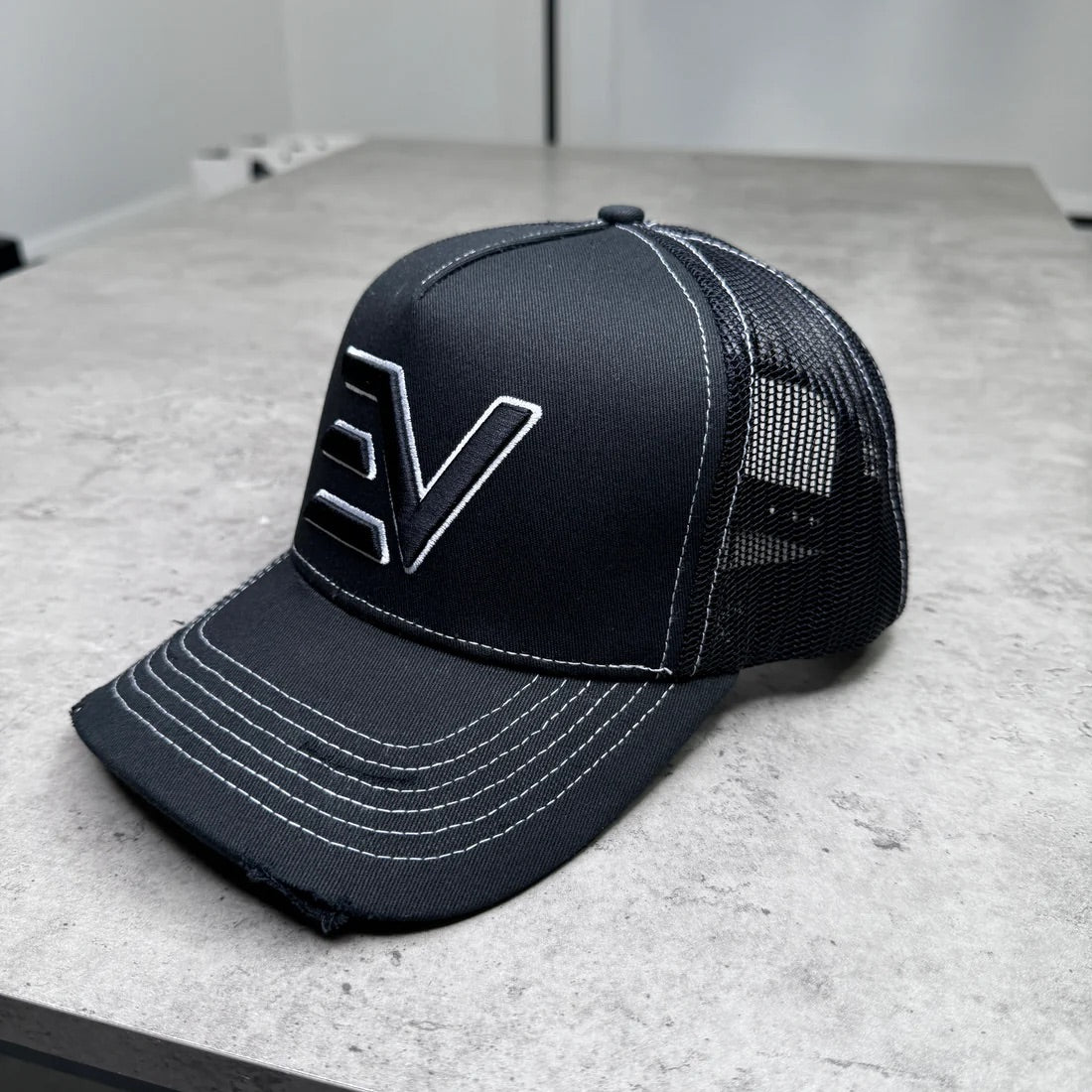 Envi-1 Logo Hat 'Black/White Stitch’