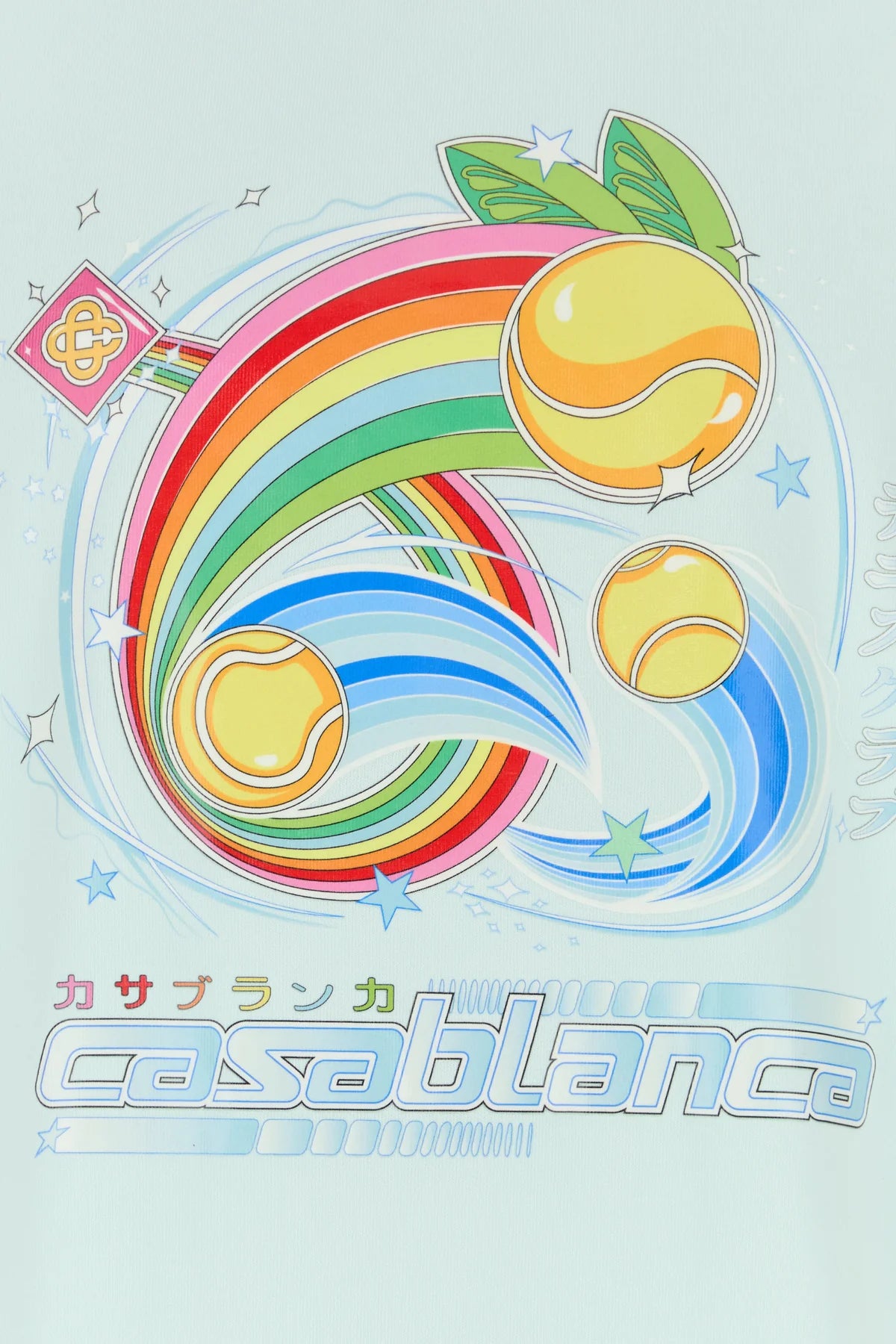 Casablanca Rainbow Logo T-Shirt 'Baby Blue'