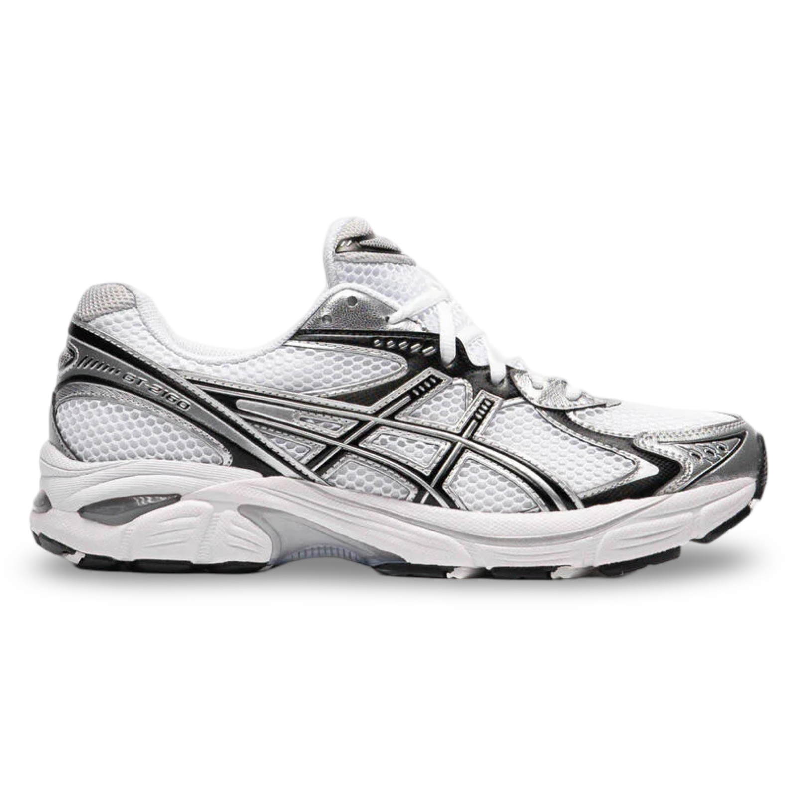 Asics Gel GT Trainers 'White Black Silver'