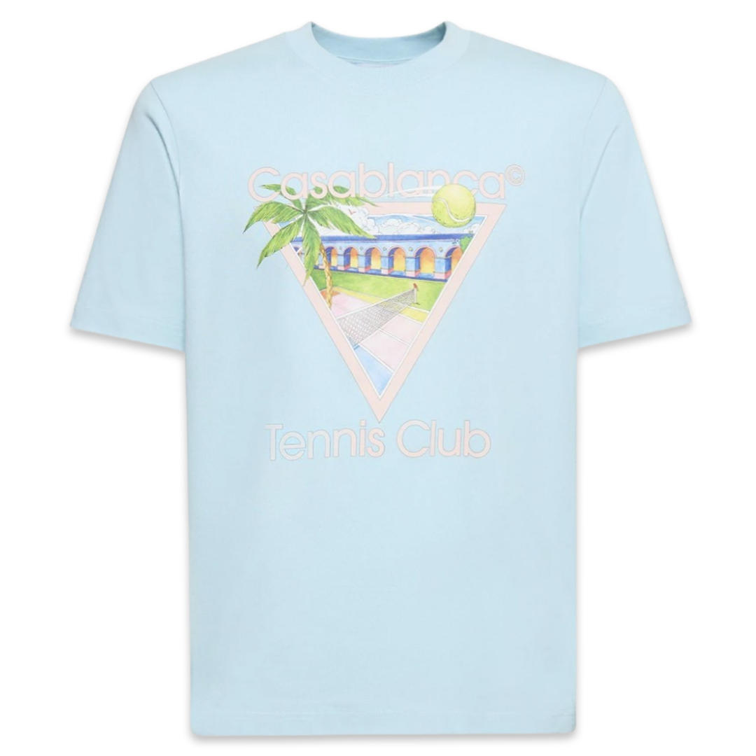 Casablanca Tennis Club T-Shirt 'Baby Blue'