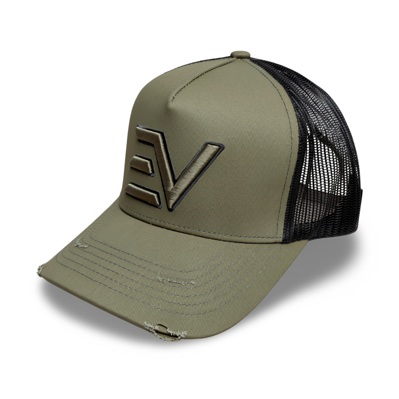 Envi-1 EV Logo Trucker Hat ‘Olive Green/Black’