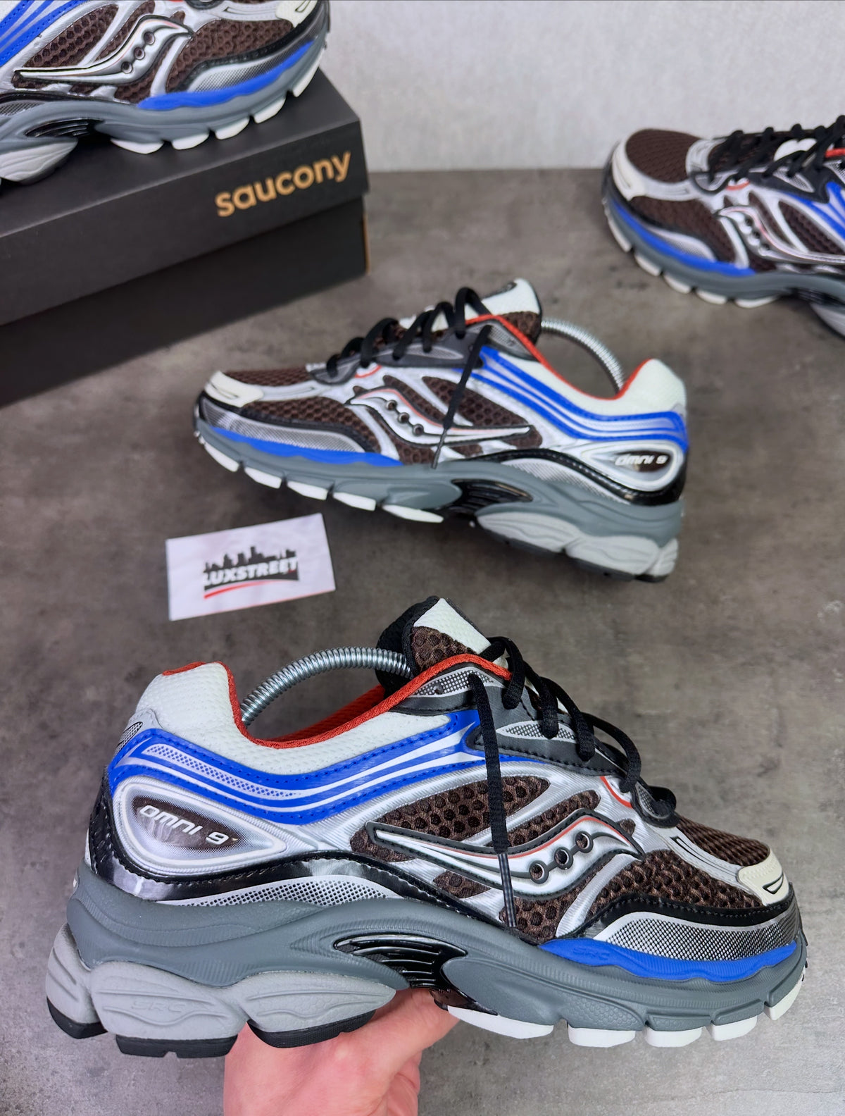 Saucony Pro Grid Omni 9 ‘Rust Cobalt’