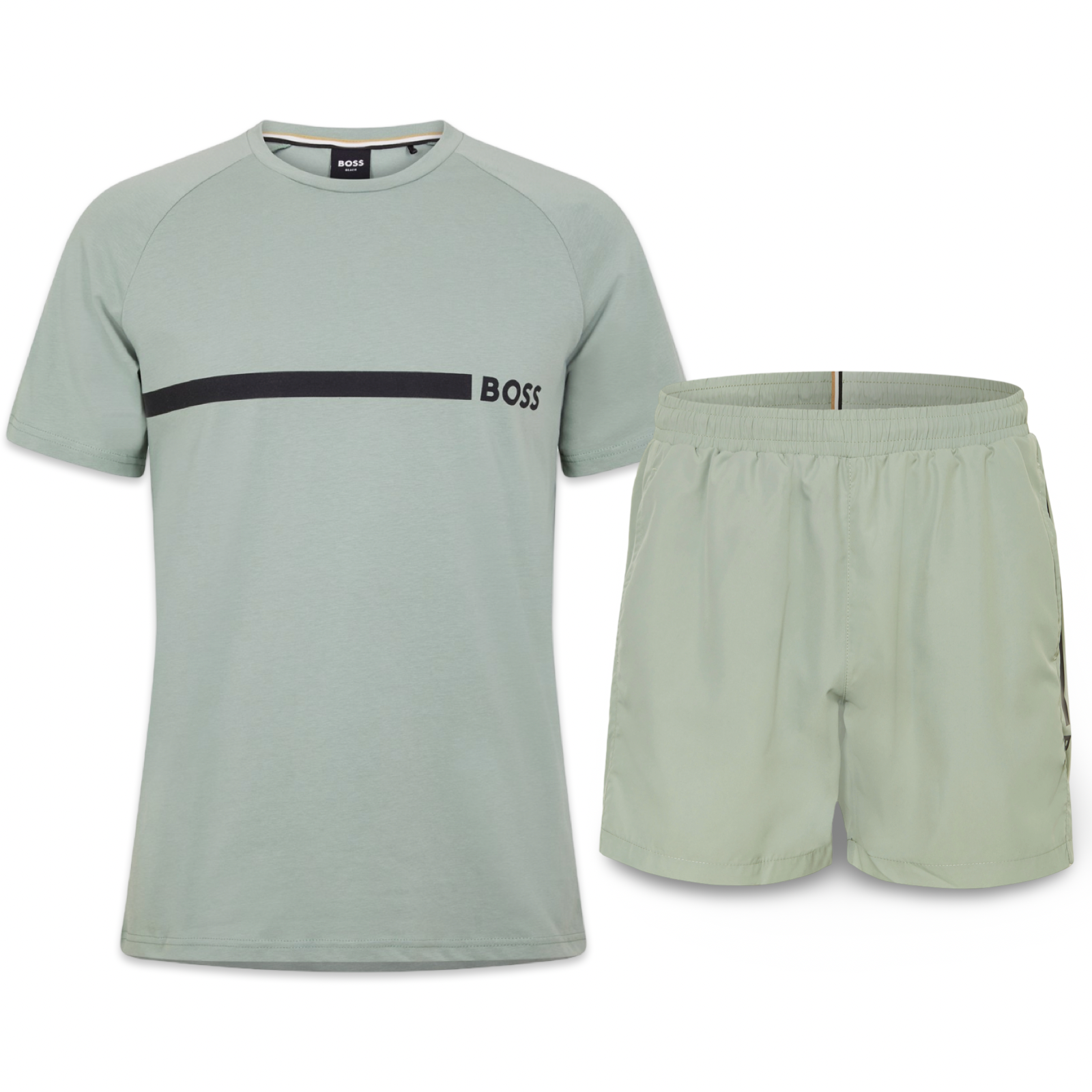 Hugo Boss Shorts & Tee Set ‘Olive’