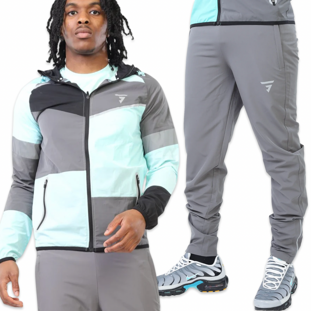 Griid Panel Tracksuit 'Mint/Onyx’