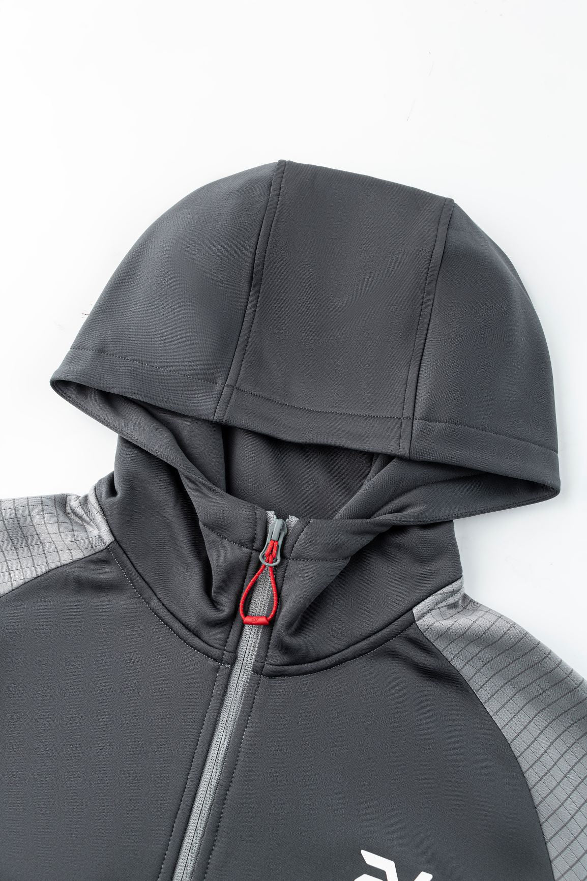 Envi-1 Metric Fleece Track Jacket ‘Light Grey /Dark Grey/ Red’