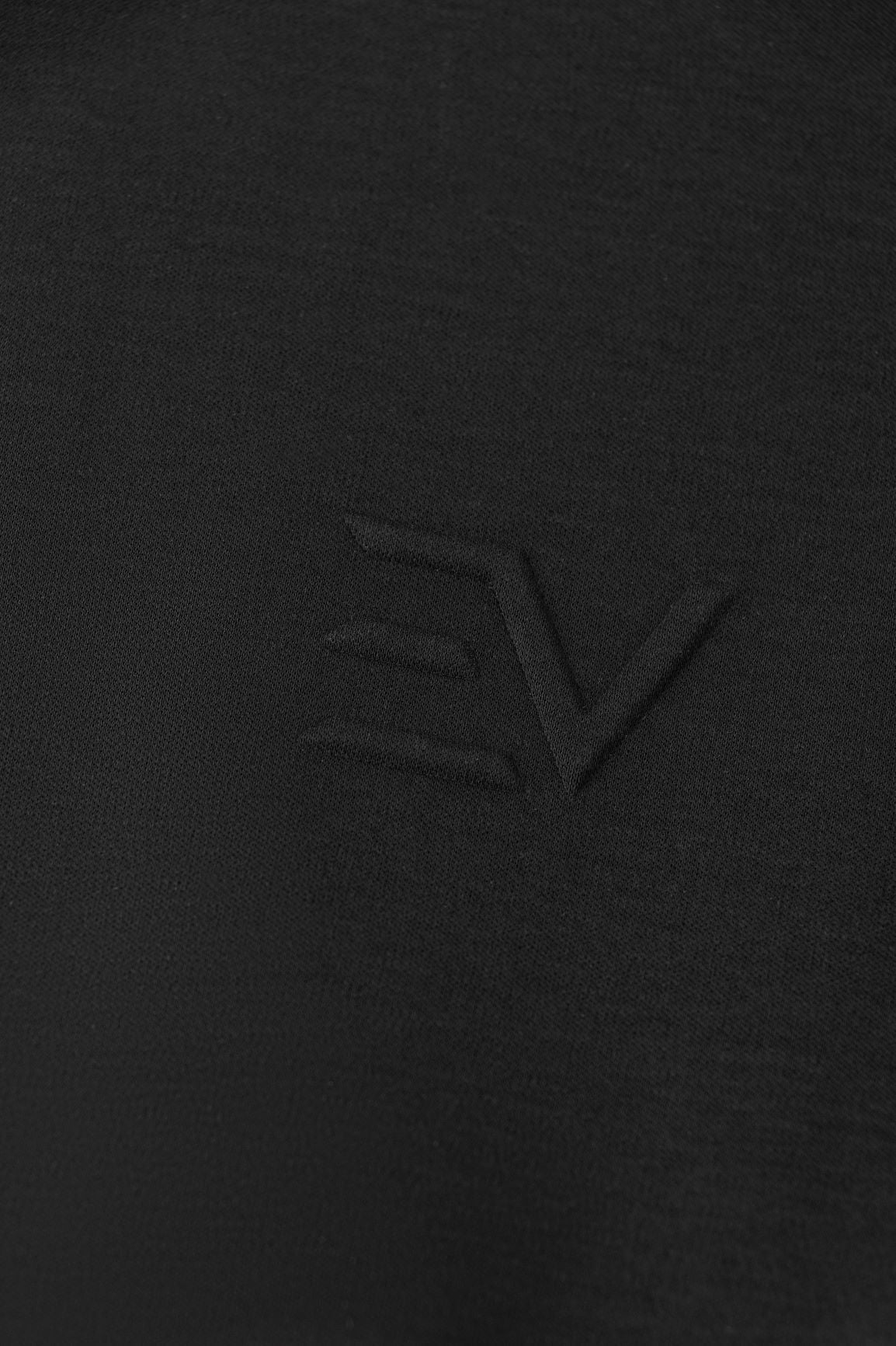 EV Embossed Logo T-Shirt - Black