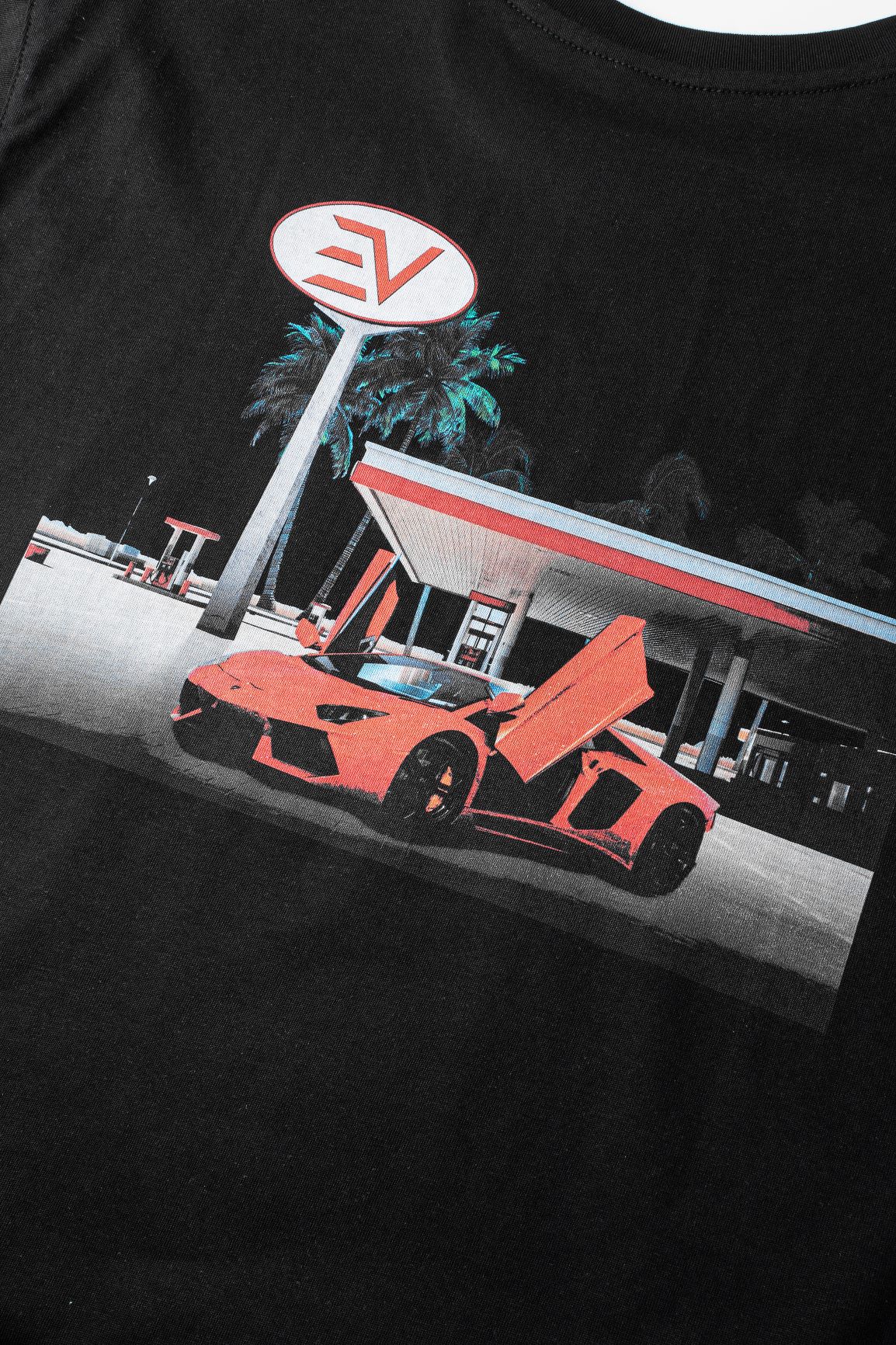 Envi-1 EV Gas Station T-shirt 'Black/Red'