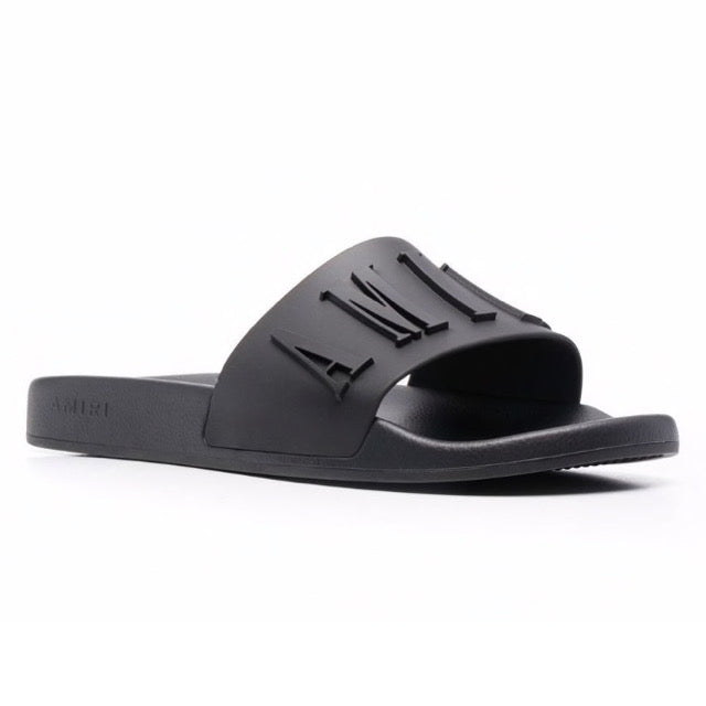 Claquettes Amiri Logo 'Noir'