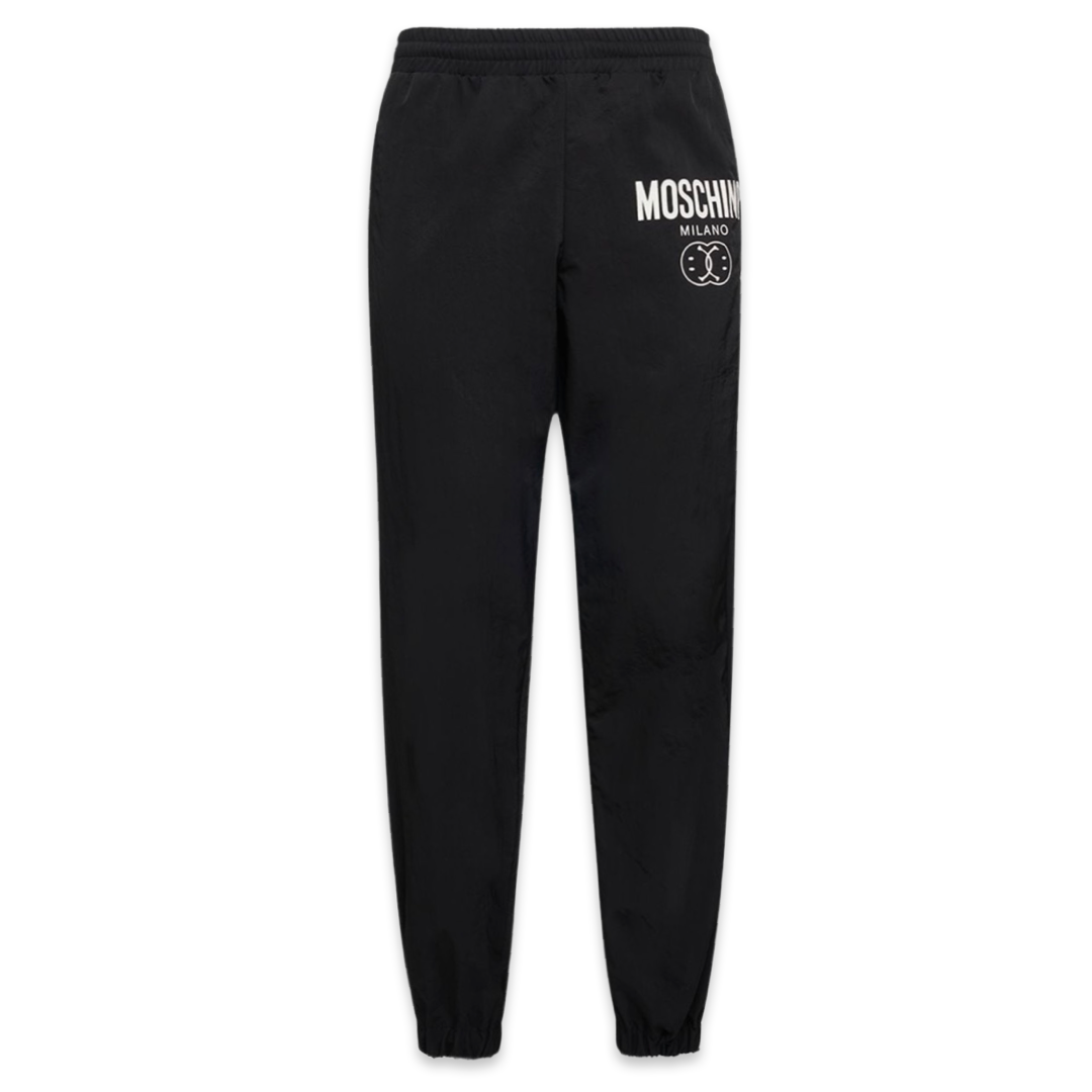 Moschino Smiley logo joggers Black LuxStreet