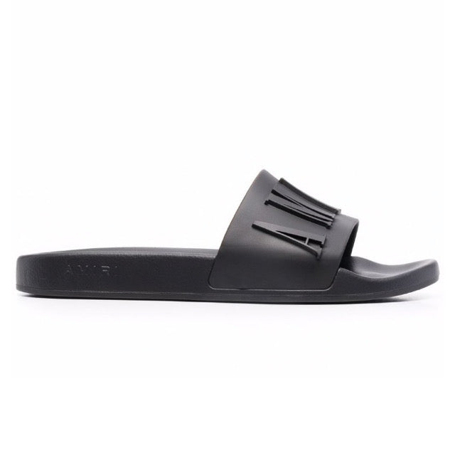 Claquettes Amiri Logo 'Noir'