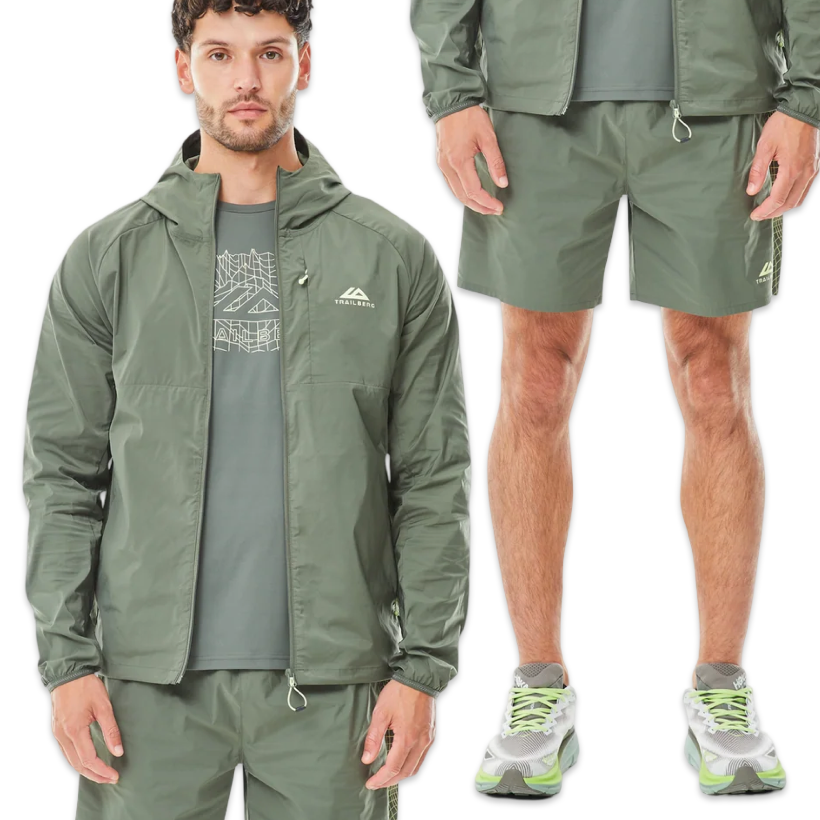 Trailberg 3 Piece Set 'Khaki Green’