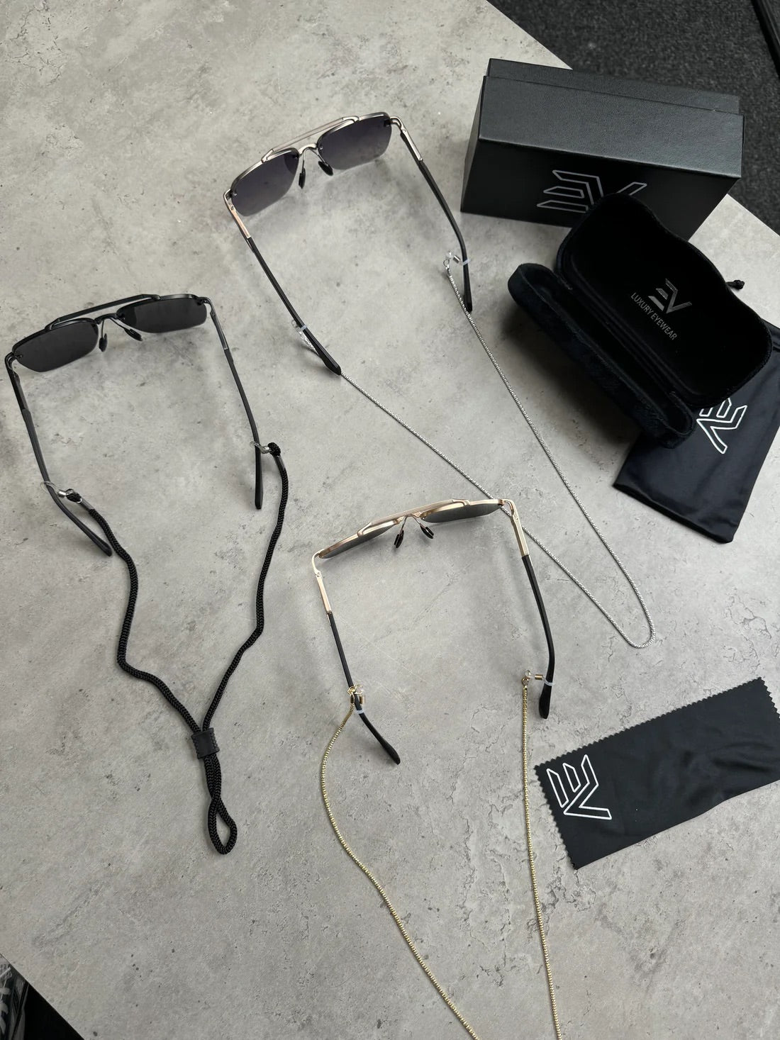 Sunglasses String Rope ‘Black'