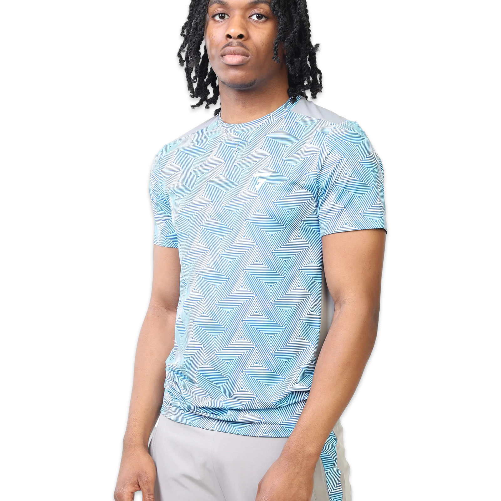 Griid Prism T-shirt ‘Blue/Grey’