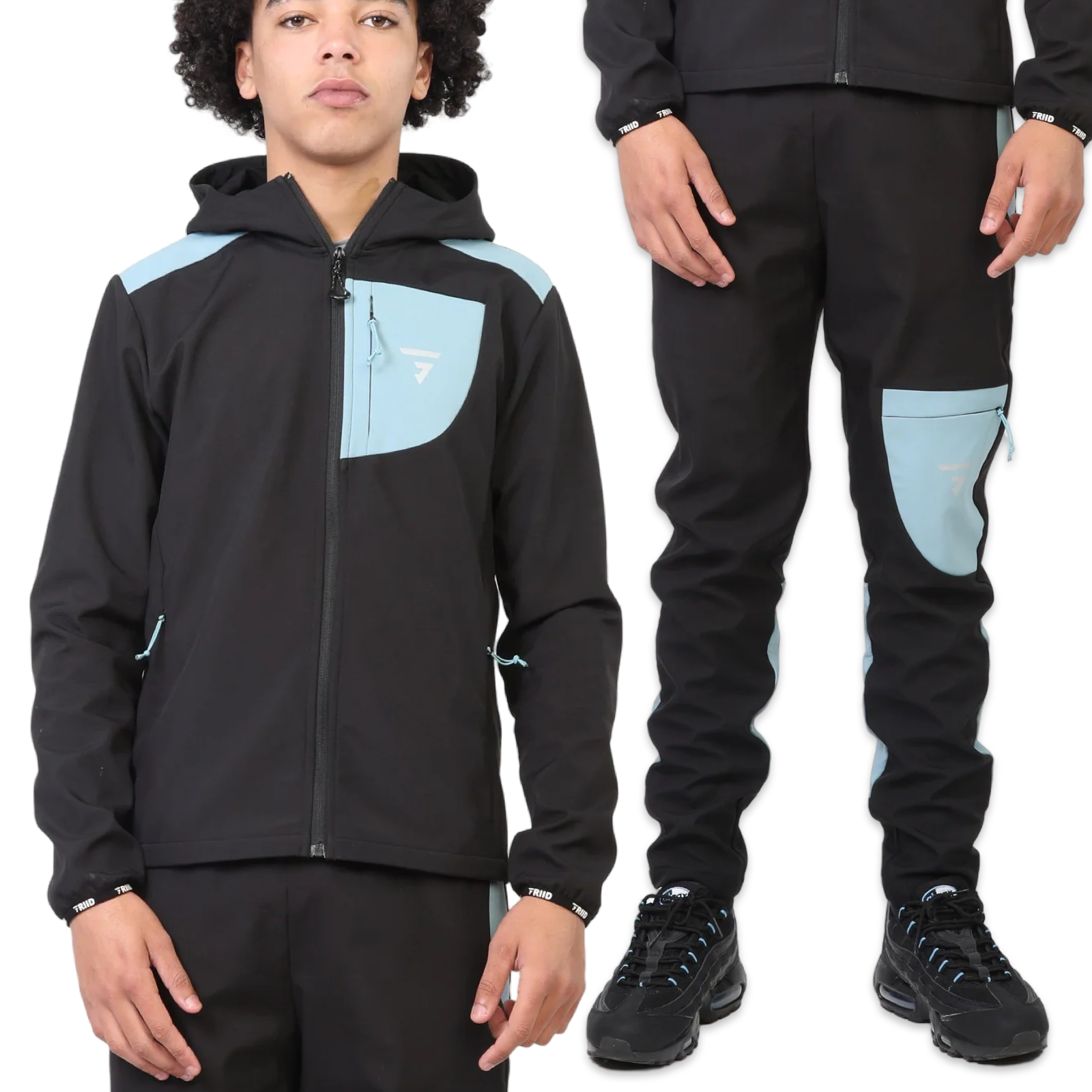 Griid Aero Tracksuit 'Black/Blue'