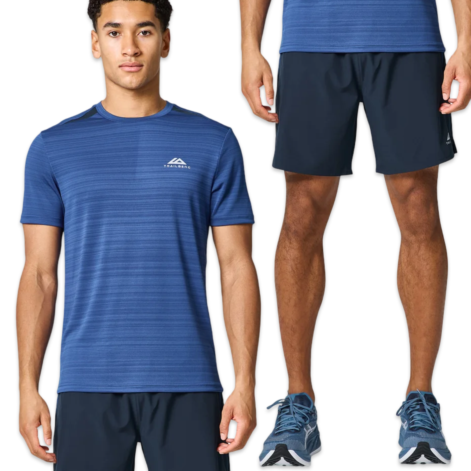 Trailberg Cloud T-Shirt & Shorts Set 'Blue/Navy'