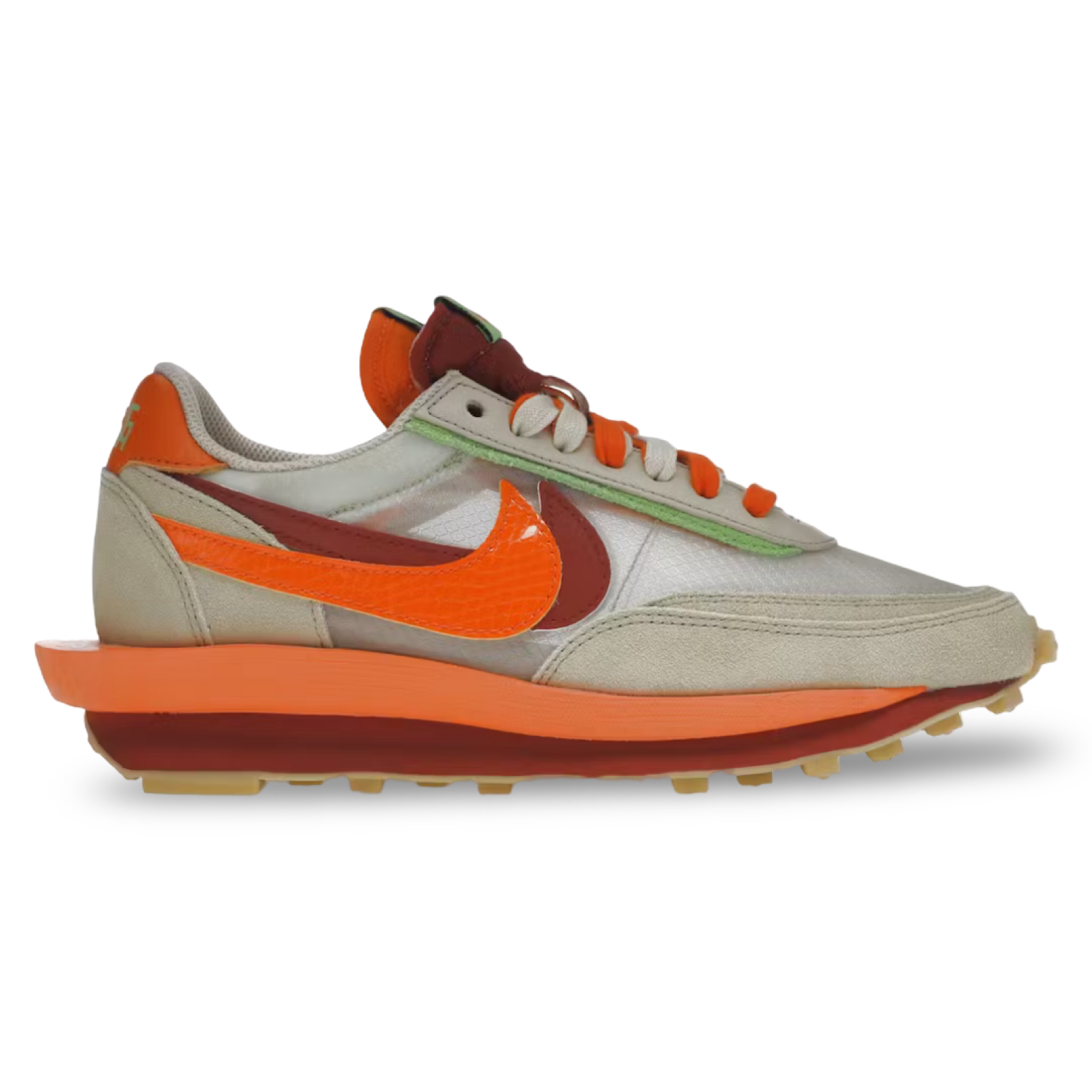 Nike LD Waffle Sacai Clot 'Flame Orange'