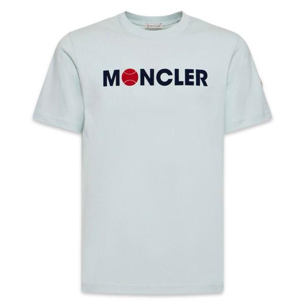 Moncler Tennis Logo T-Shirt 'Sky Blue'