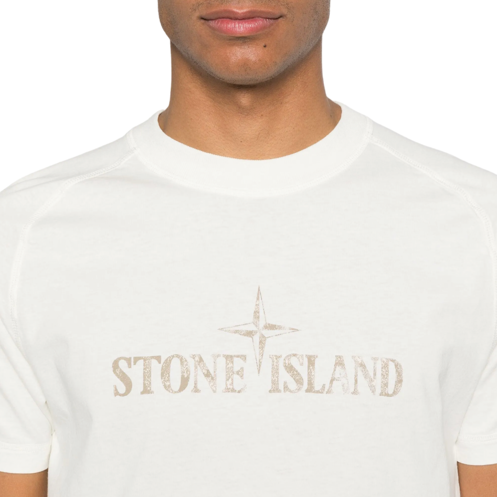 Stone Island Logo T-Shirt 'Beige’