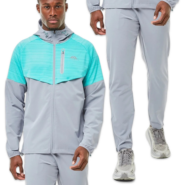 Trailberg Cloud Tracksuit 'Grey/Turquoise'