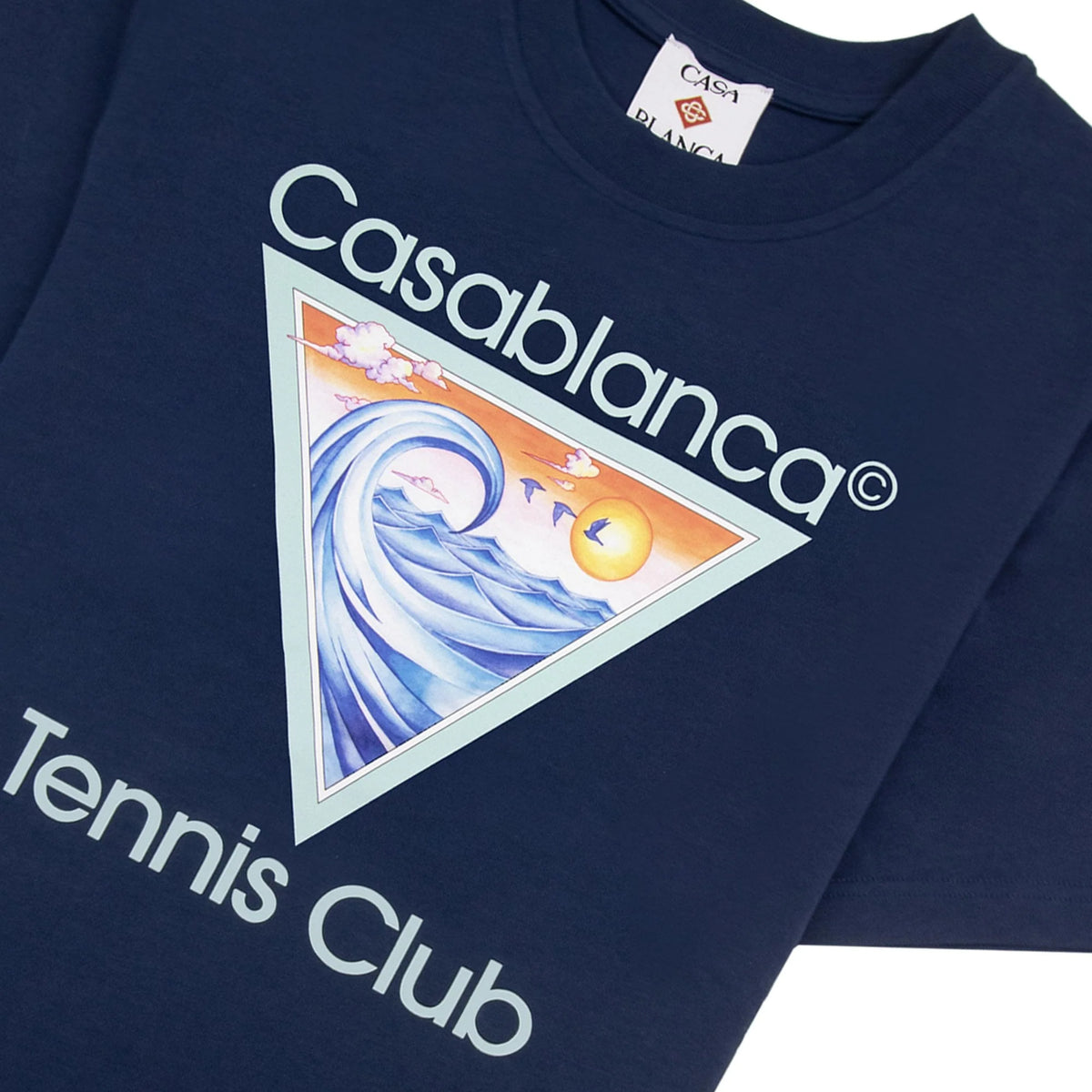 Casablanca Tennis Club T-Shirt 'Navy’