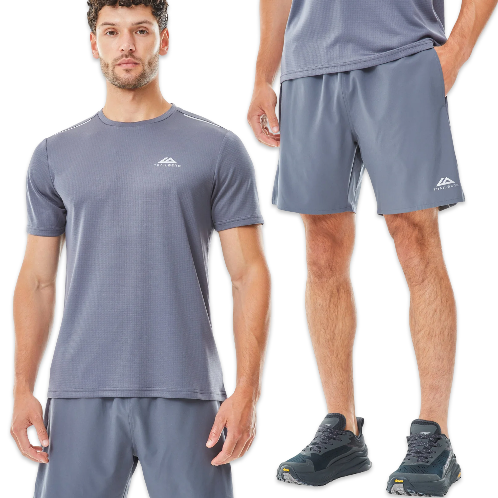 Trailberg T-Shirt & Shorts Set ‘Steel Grey’