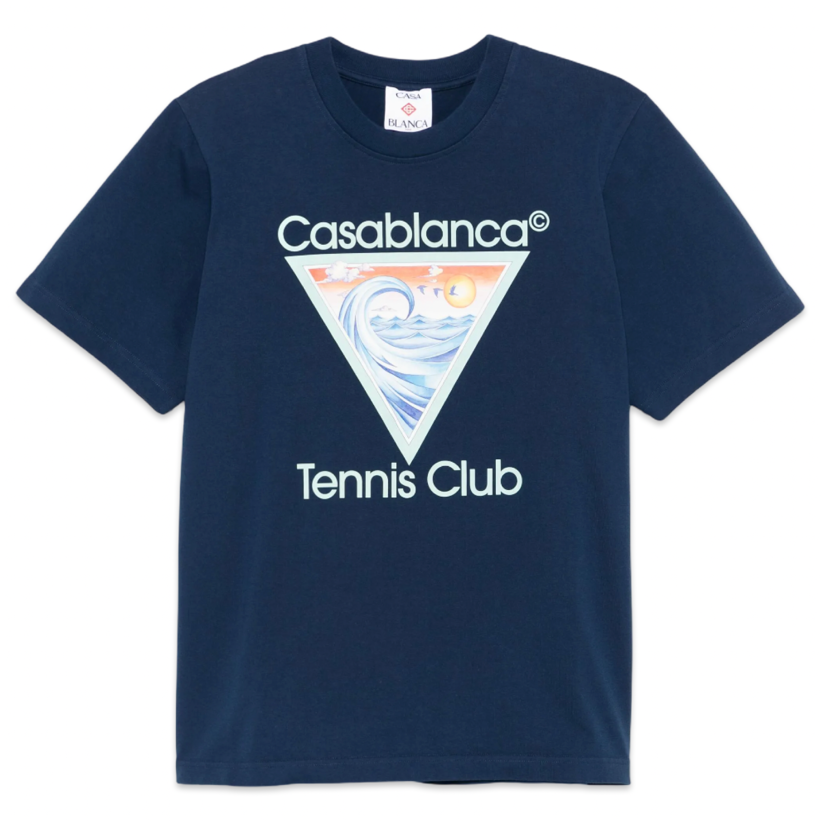 Casablanca Tennis Club Logo T-Shirt 'Navy'