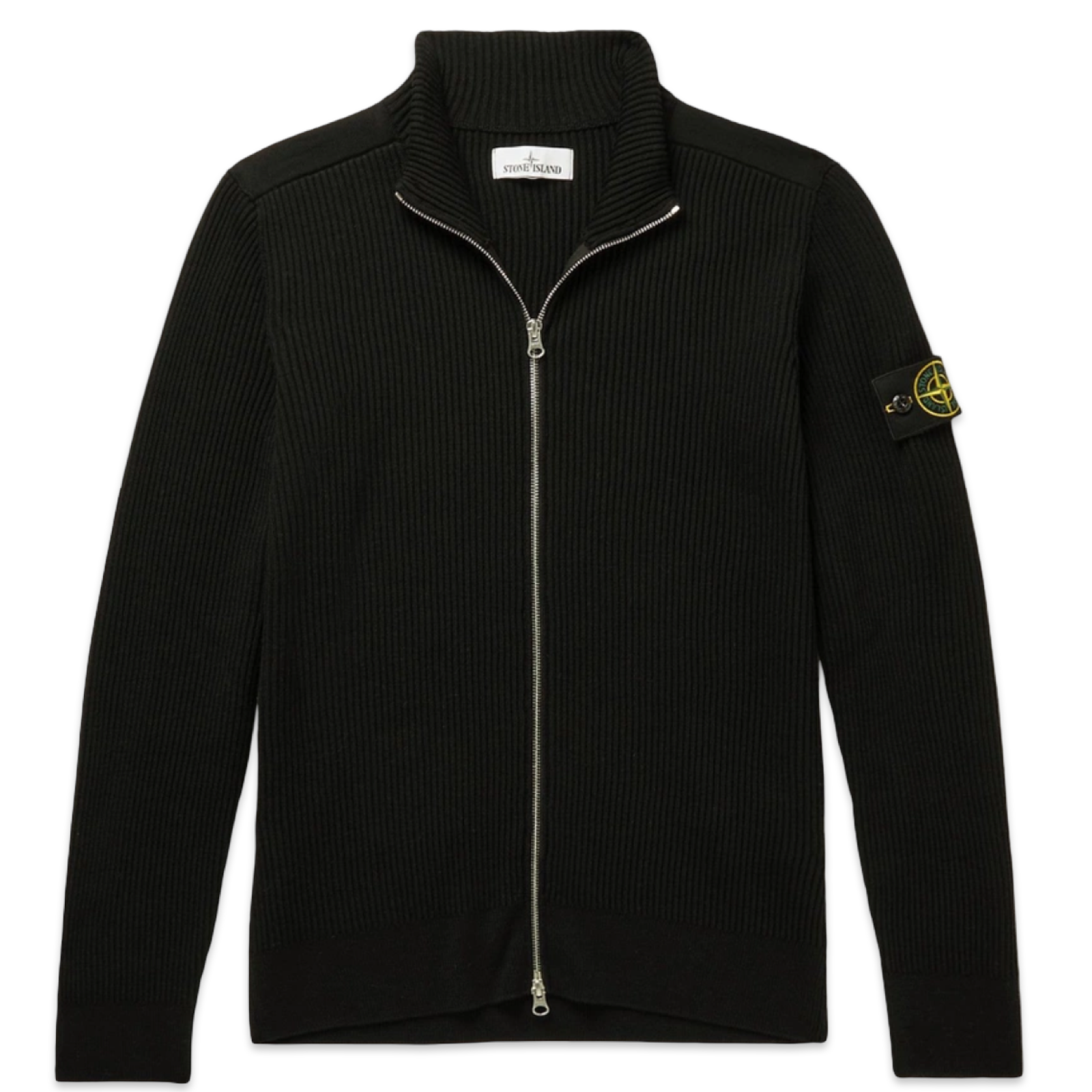 Stone Island Full Zip Cardigan 'Black Charcoal'
