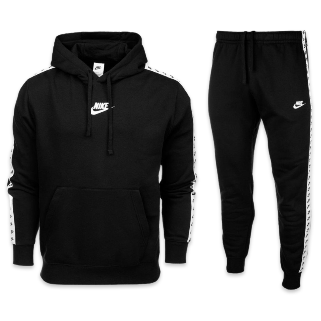 Nike Swoosh Repeat Tracksuit 'Black' – LuxStreet