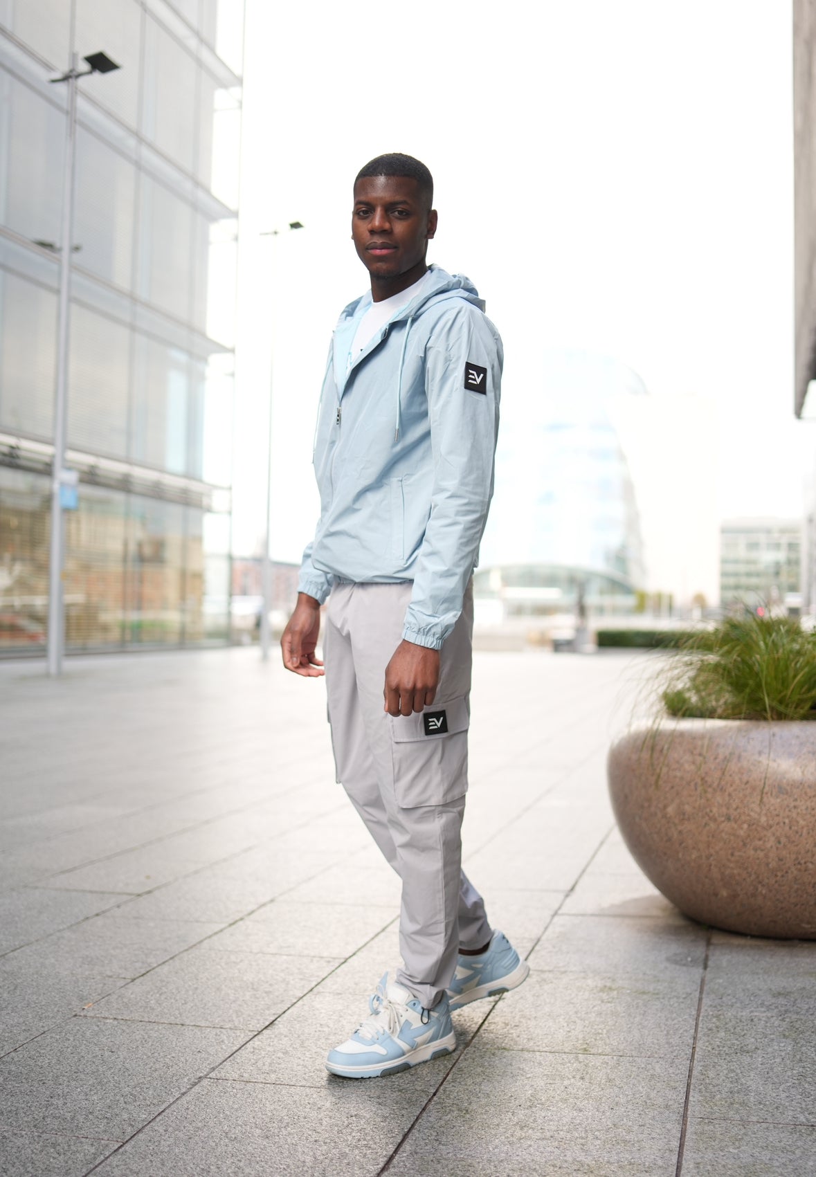 Envi-1 Square Logo Cargo Bottoms 'Grey'