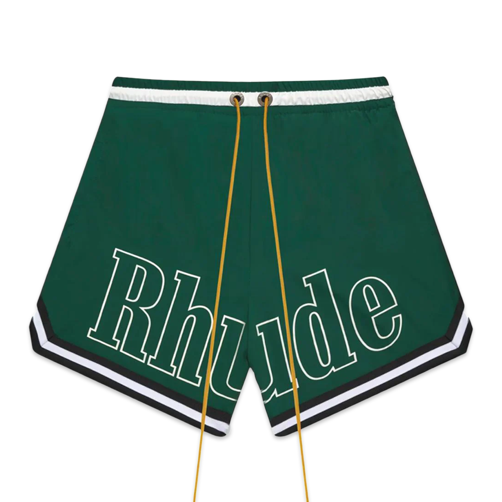 【RHUDE】Signature Swim Shorts/追跡+関税+全国送料込み Rhude Logo Swim Shorts 'Green'