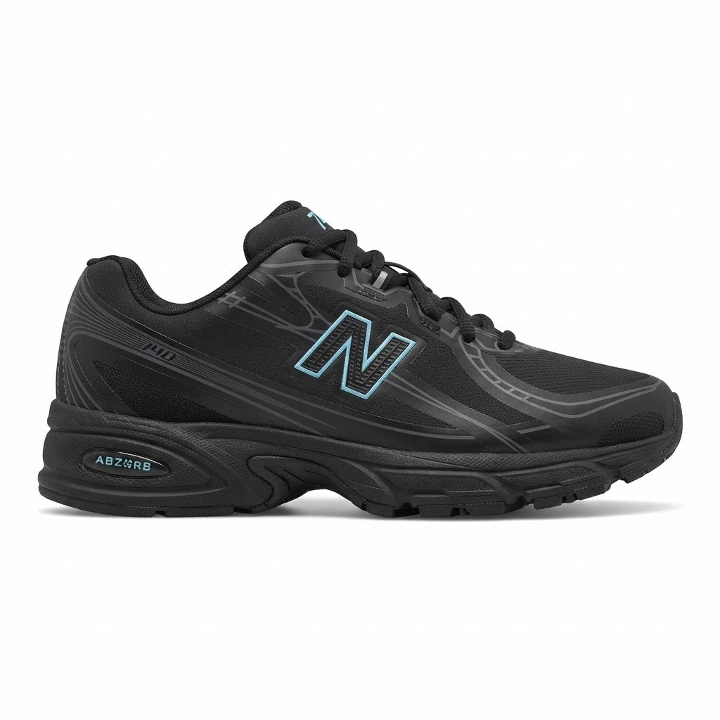 New Balance 740 Trainers ‘Black Aqua’