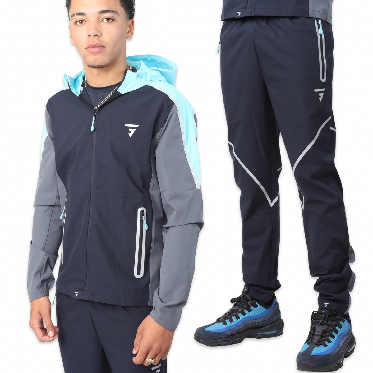 Griid Reflect Tracksuit 'Navy/Grey/Blue'